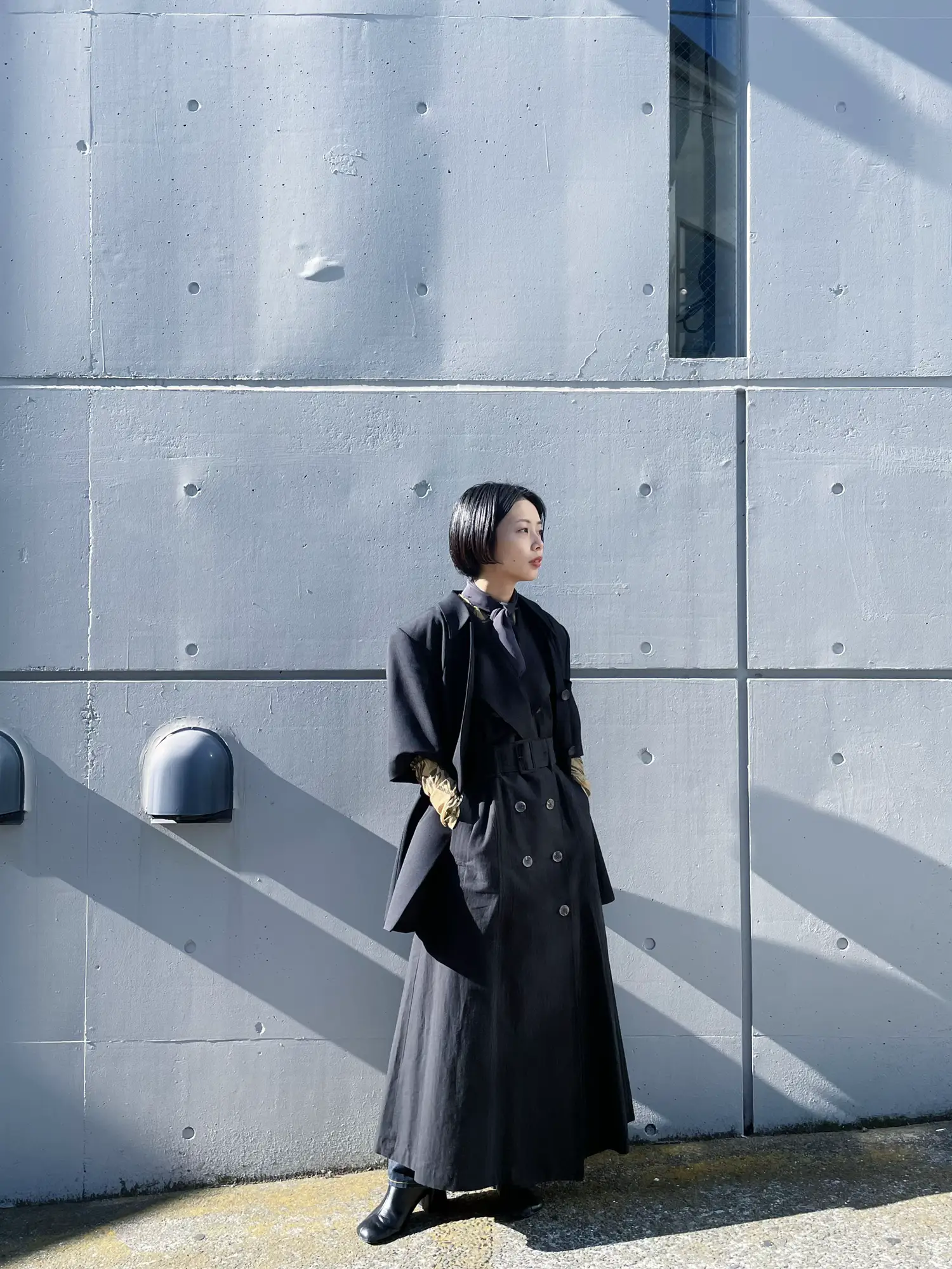 【ENOF】【enof long coat】オーバーサイズ　トレンチコート ENOF】【enof long coat】オーバーサイズトレンチコート