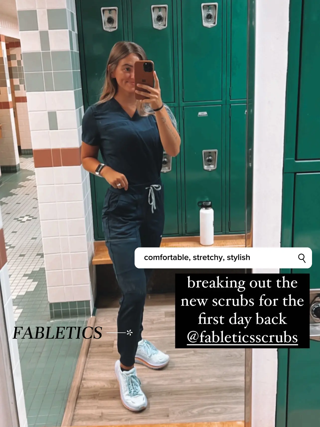I had to post my new scrubs #fabletics #fableticsscrubs