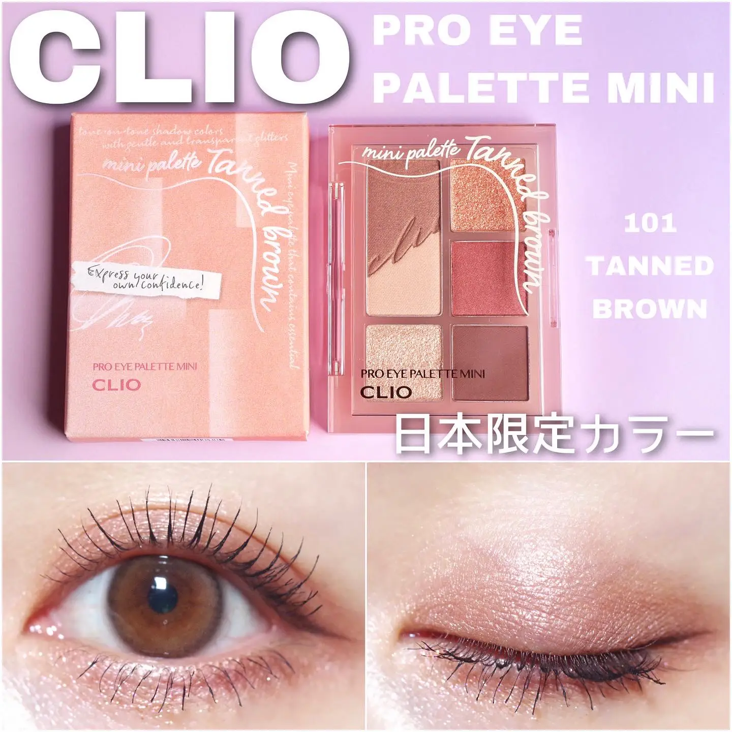 CLIO クリオ プロアイパレットミニ 101 TANNED BROWN - アイシャドウ