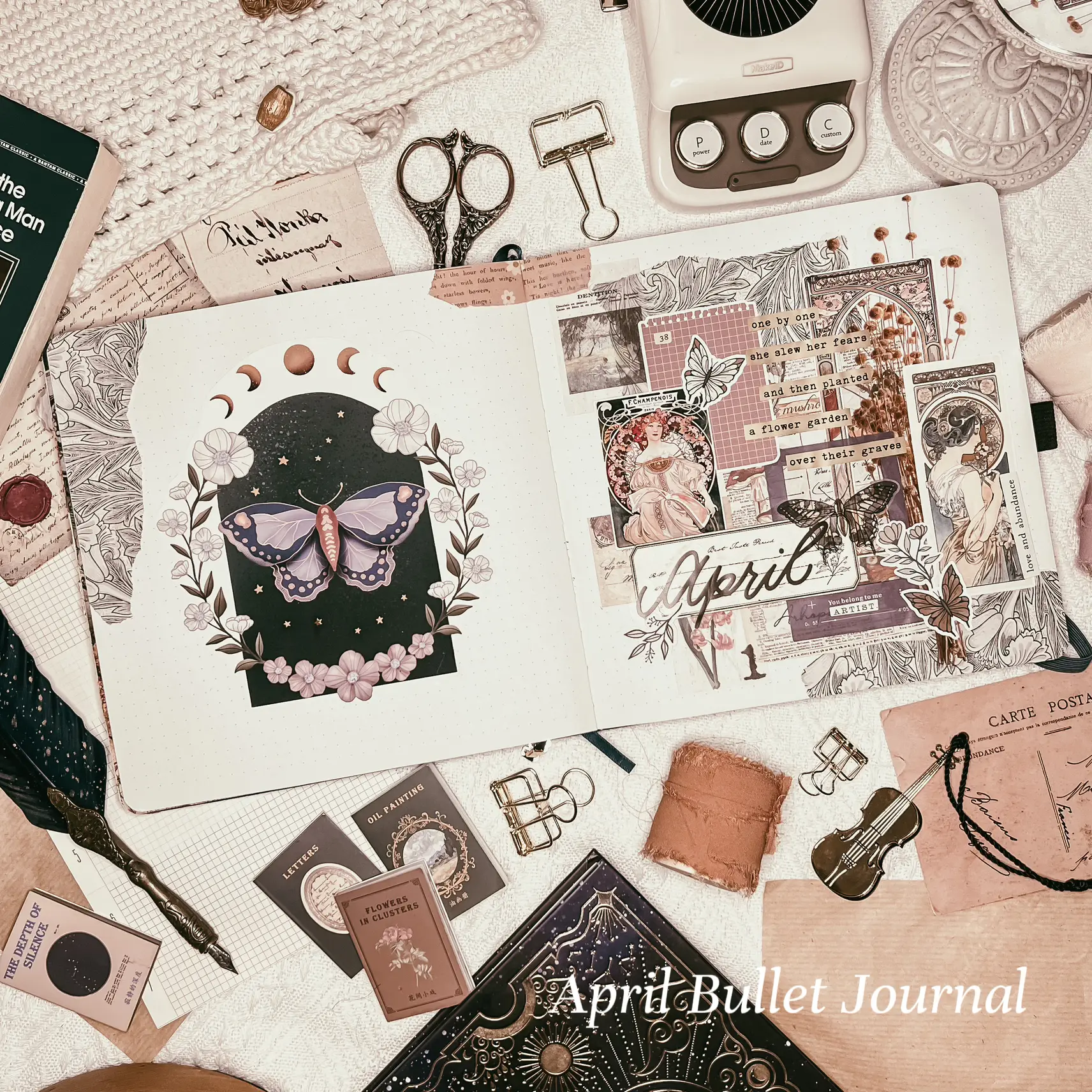 April Plan With Me - Archer and Olive Bullet Journal 
