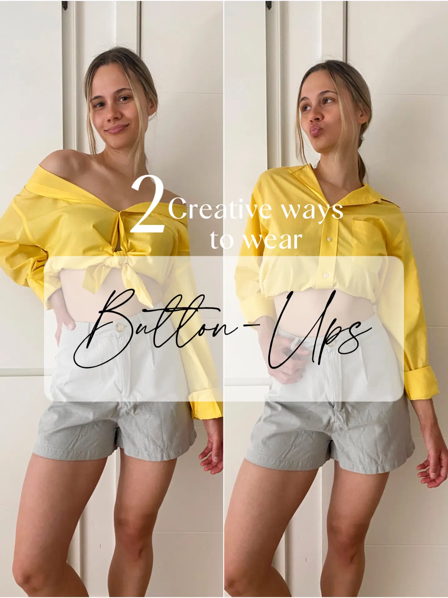 Fashion Hack: 2 Creative Ways to Wear a BUTTON-UP, Gallery posted by  Krissi Sophie