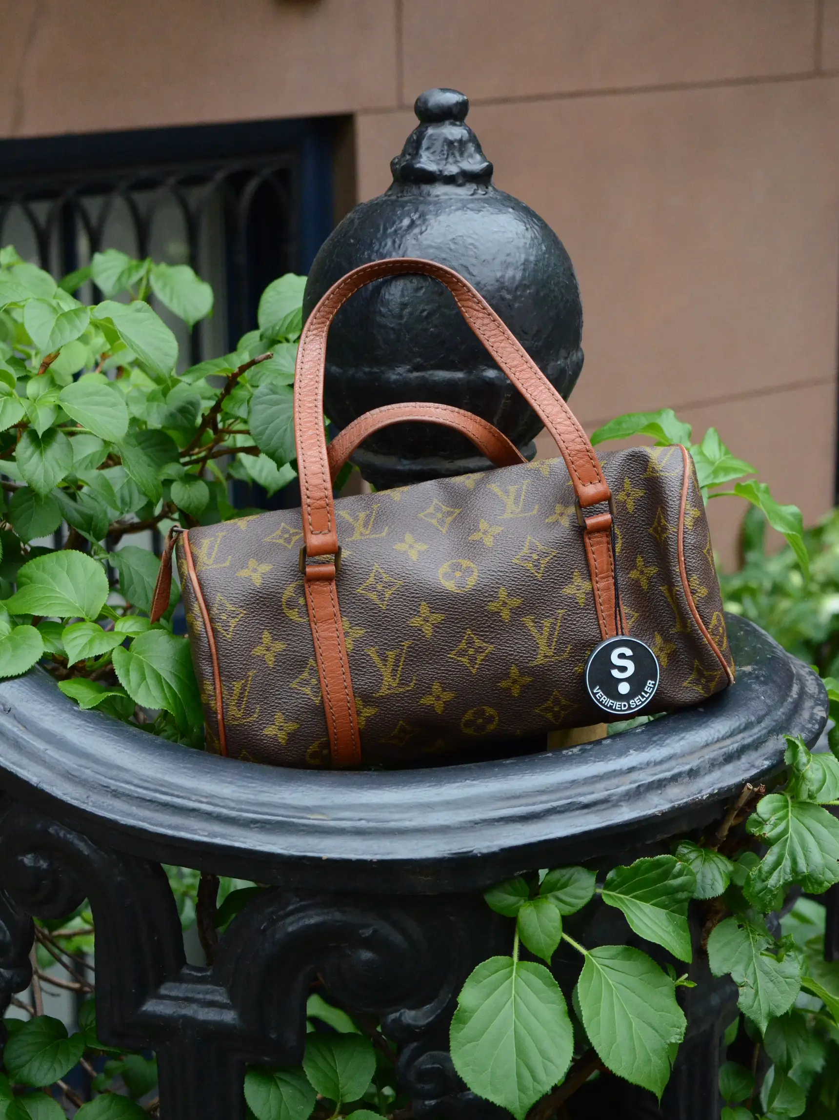 Louis Vuitton Papillon Handbag Spring in the City Monogram Giant