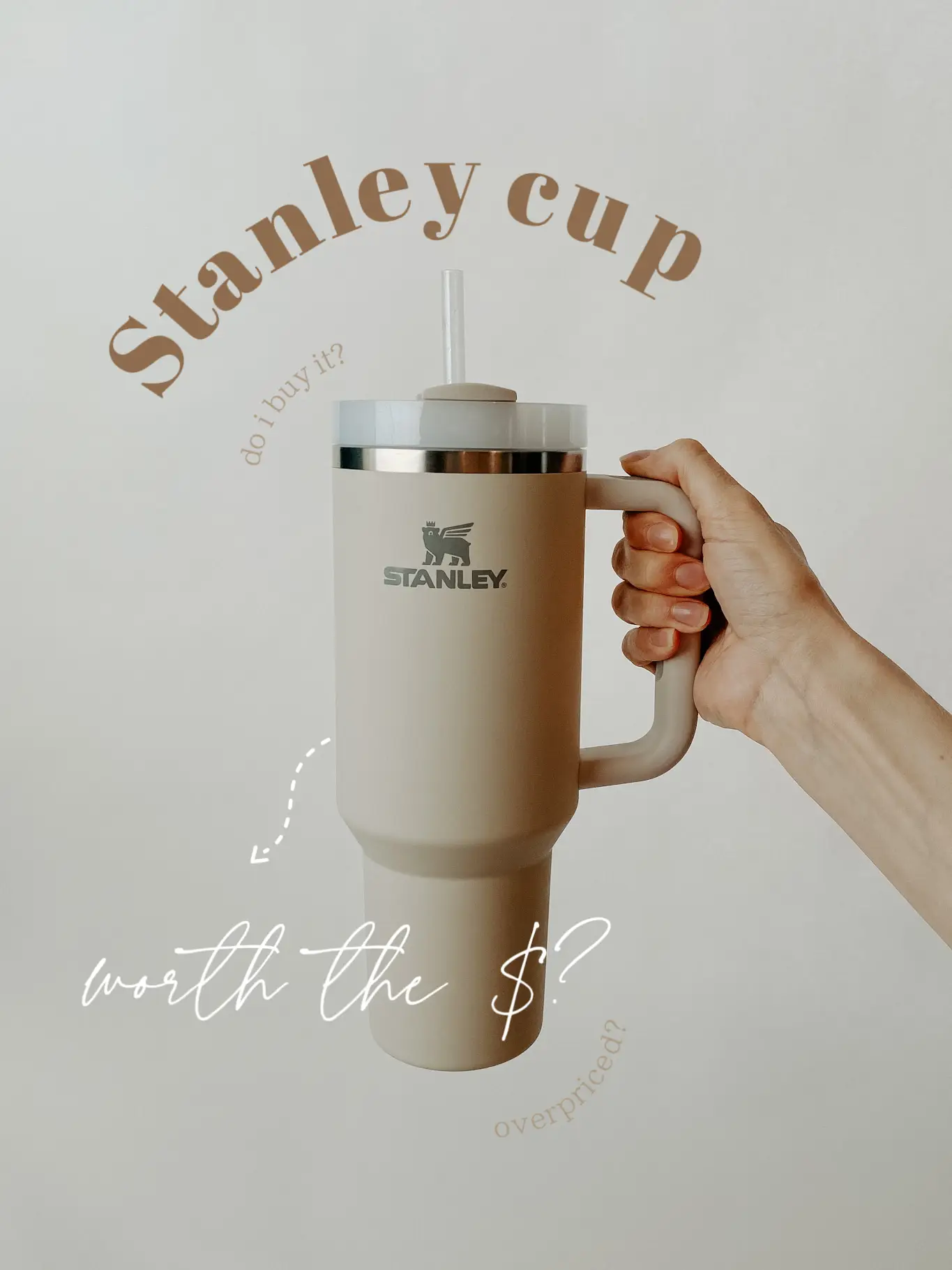 CREAM Stanley Quencher Cup 40 OZ Unboxing AND Travel Cup! It's