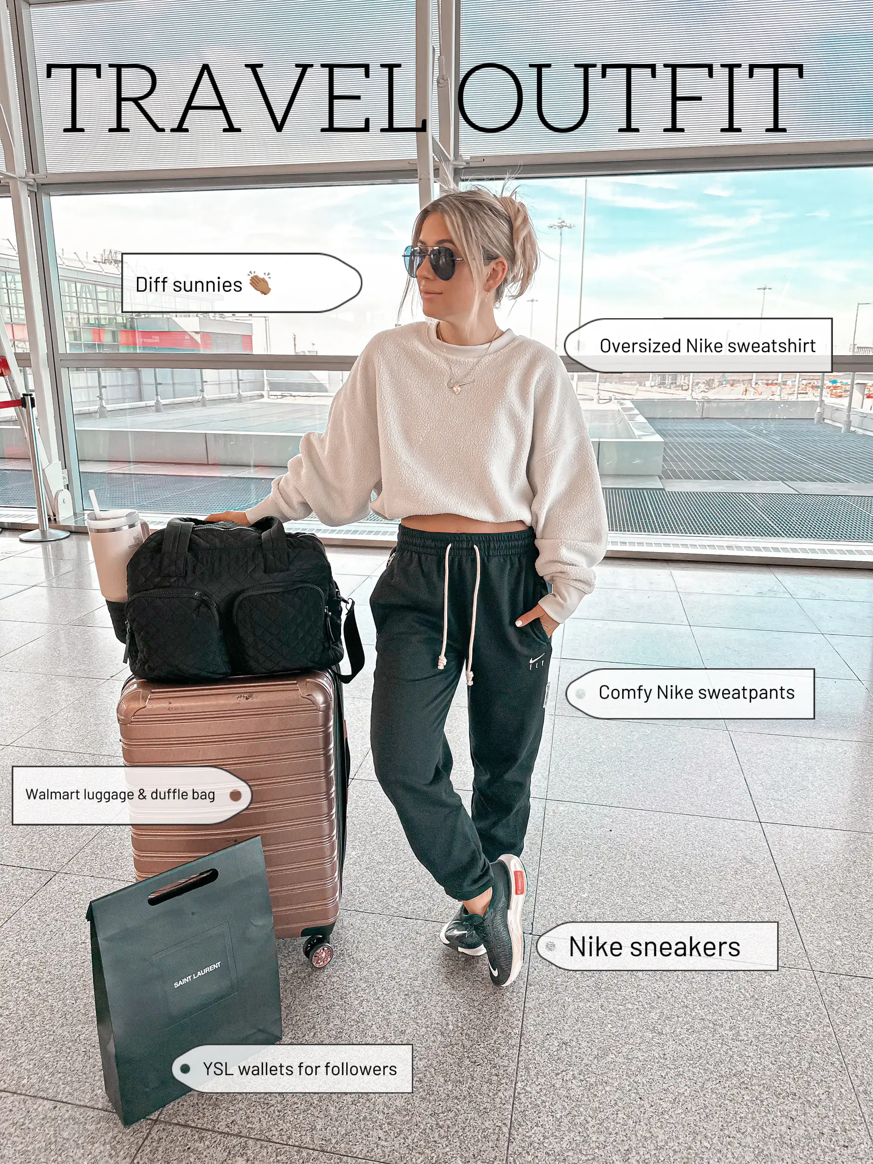 How To Wear Jogger Pants  Comfy travel outfit, Casual travel