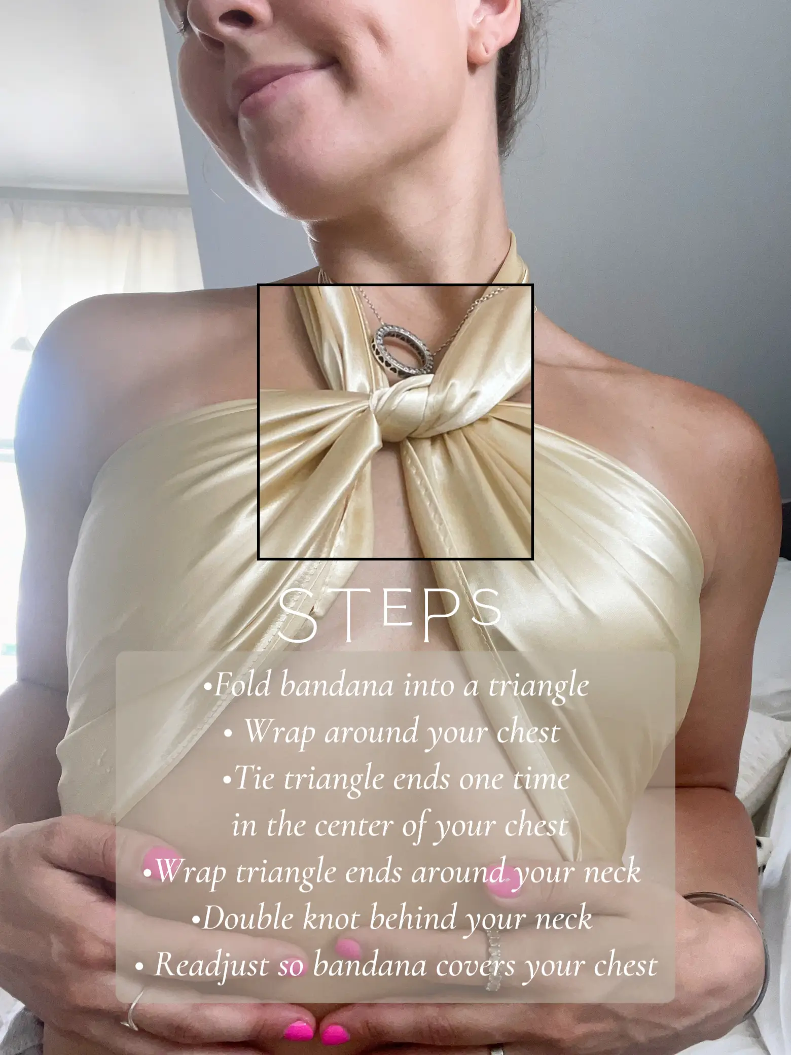 How To Style A Silk Bandana Gallery posted by Sara Marie Lemon8