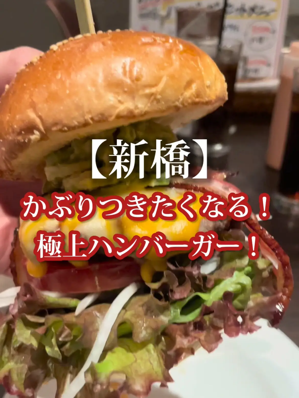 【新橋】9/7グランドオープン！かぶりつきたくなるハンバーガー屋さん！