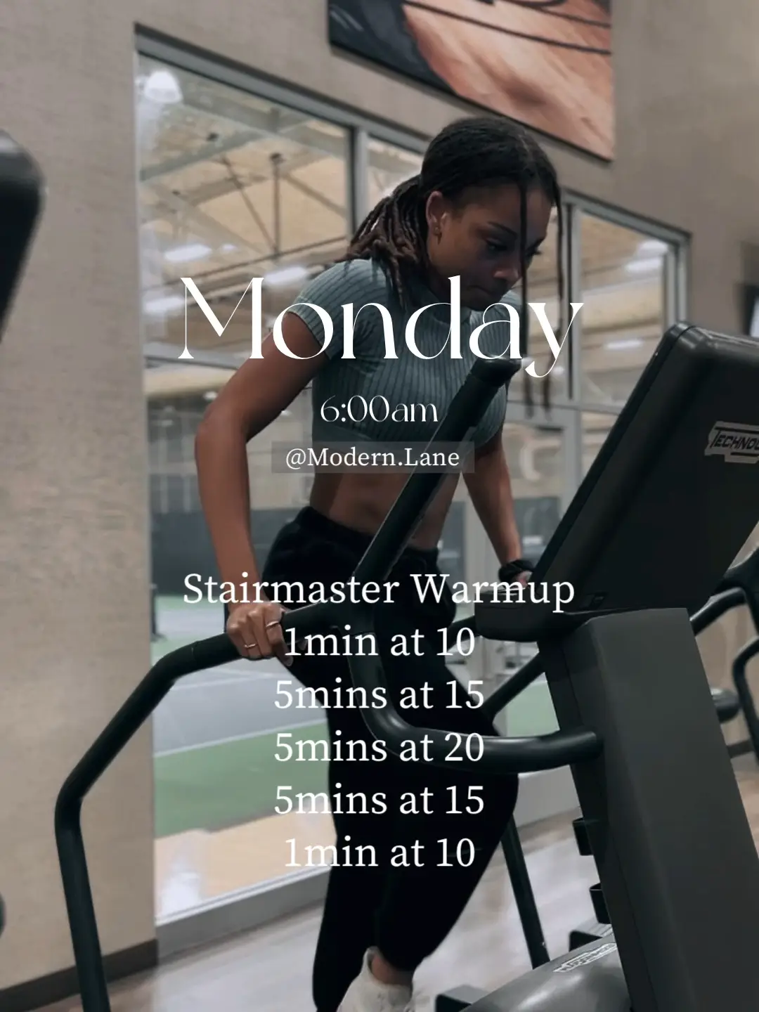 Stairmaster warm up sale