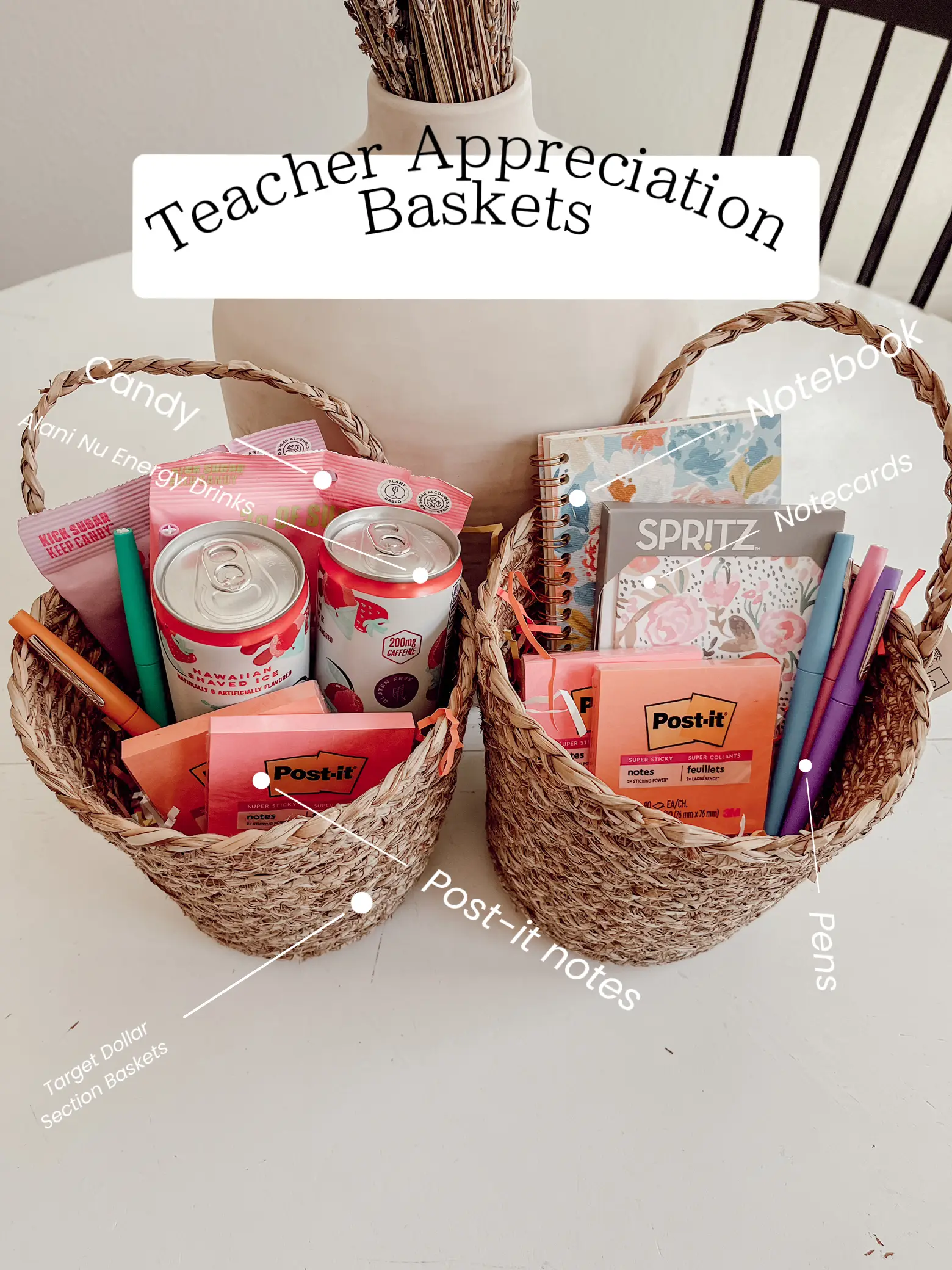 Teacher Appreciation Basket Assorted Teacher Supplies and Gifts for Any  Occasion