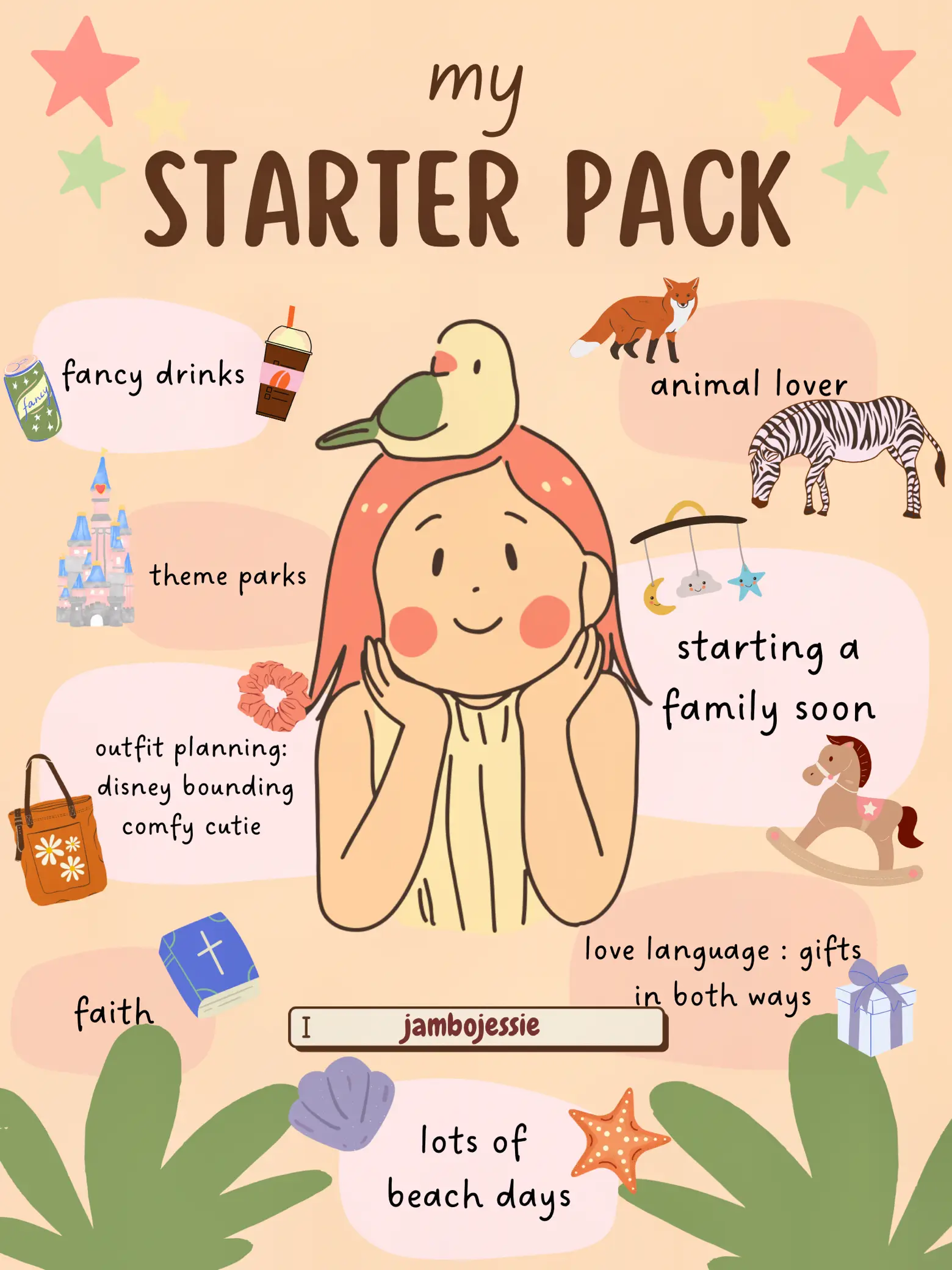 my starter pack 💕🌼 | jessie k 🍊🦊が投稿したフォトブック