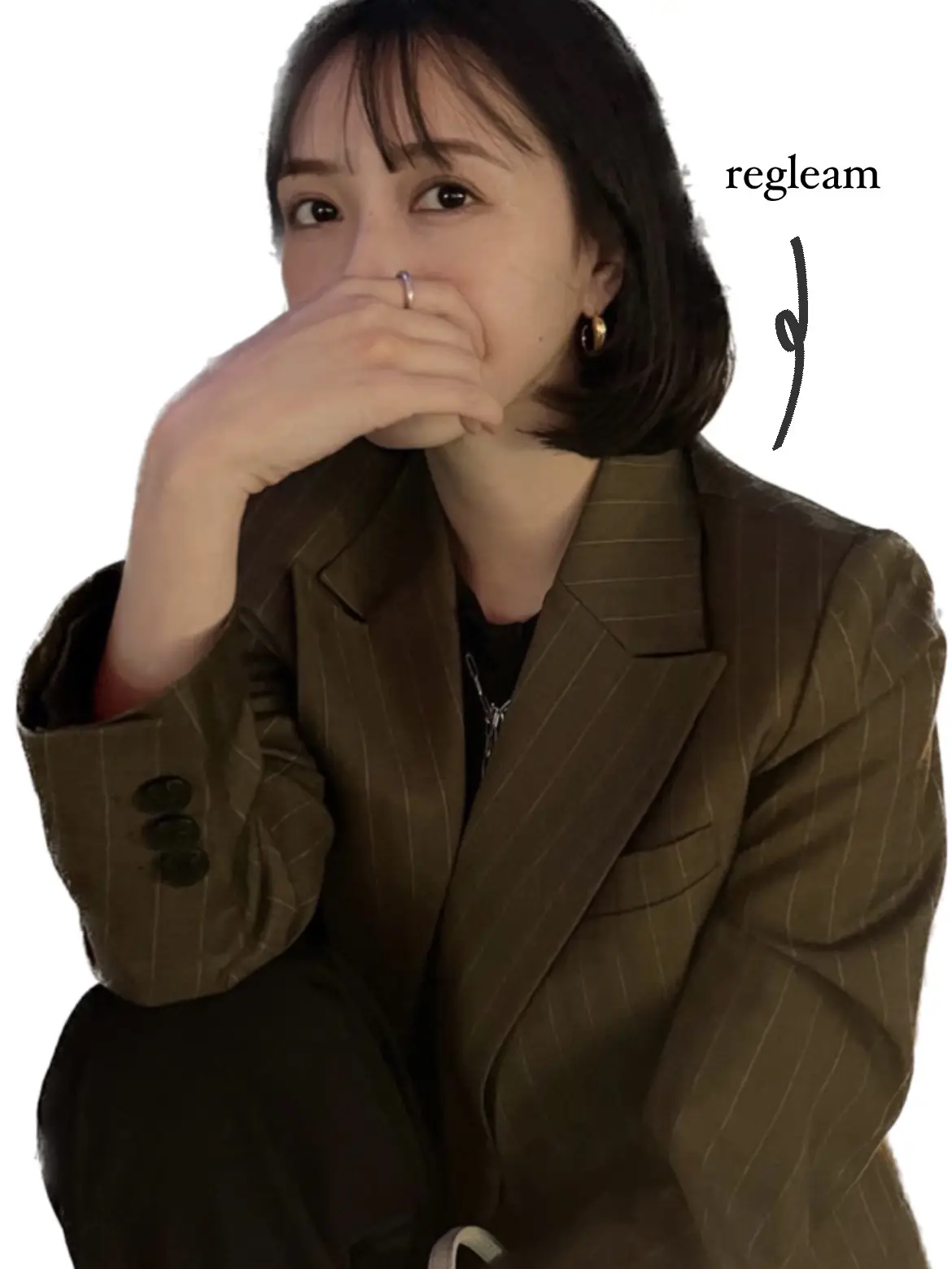 ☆黒もゆるタグ付きストライプジャケット☆