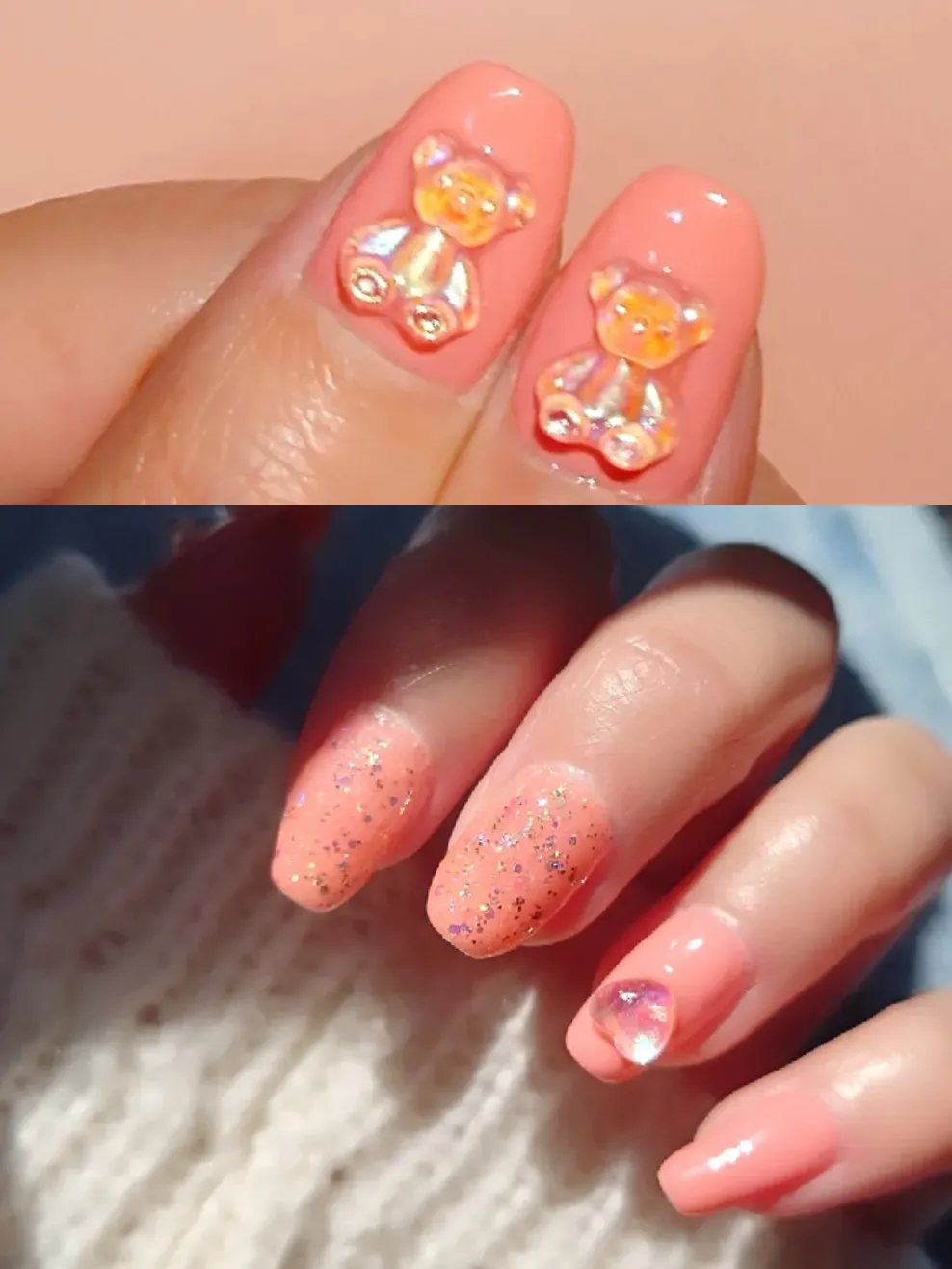 Salmon Pink Nail💅🏻✨とハンドクリーム① | kittenが投稿したフォトブック | Lemon8