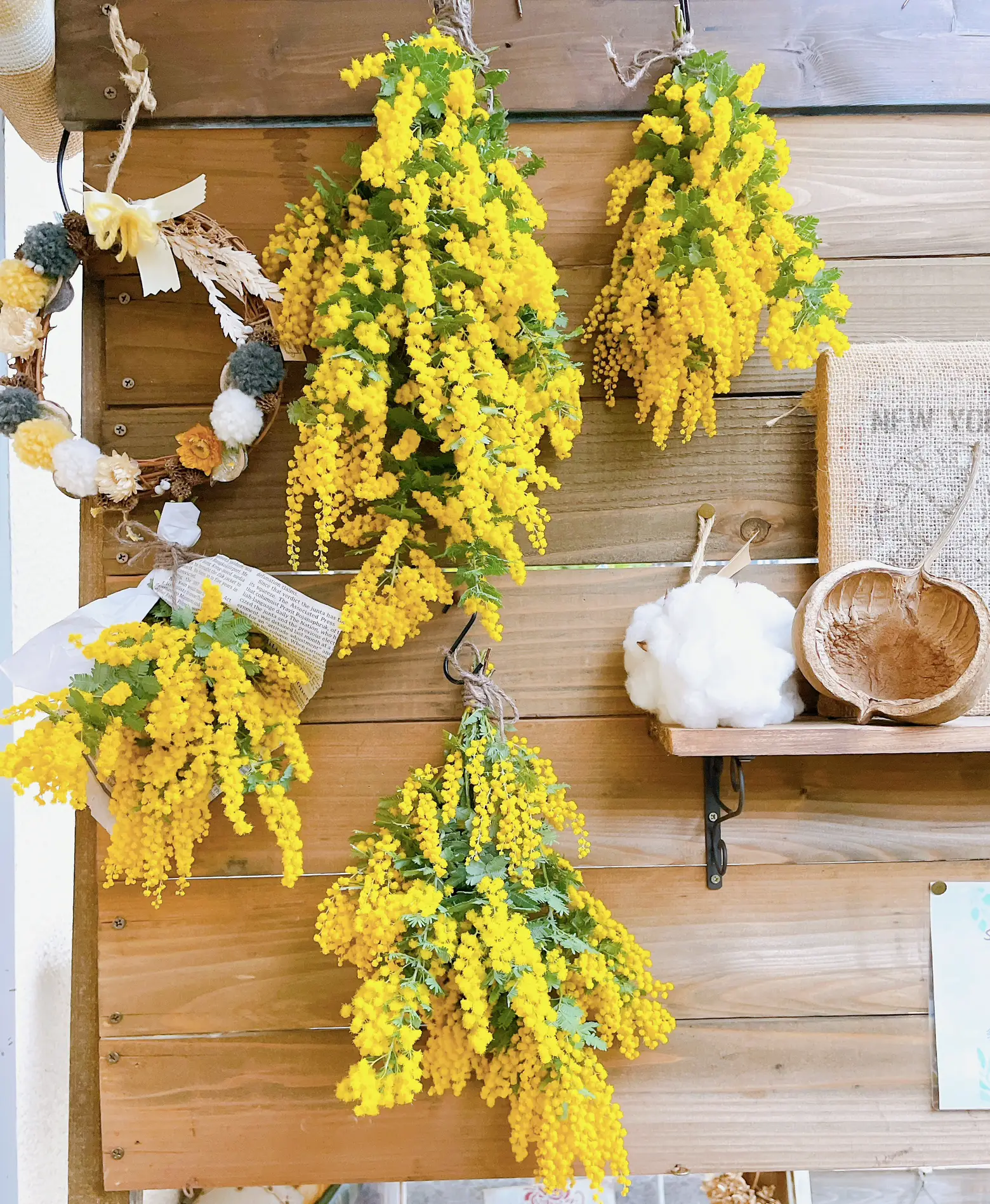 君と共に、、、横型スワッグ60cm （めぐる季節スワッグ30~40cm ドライ  