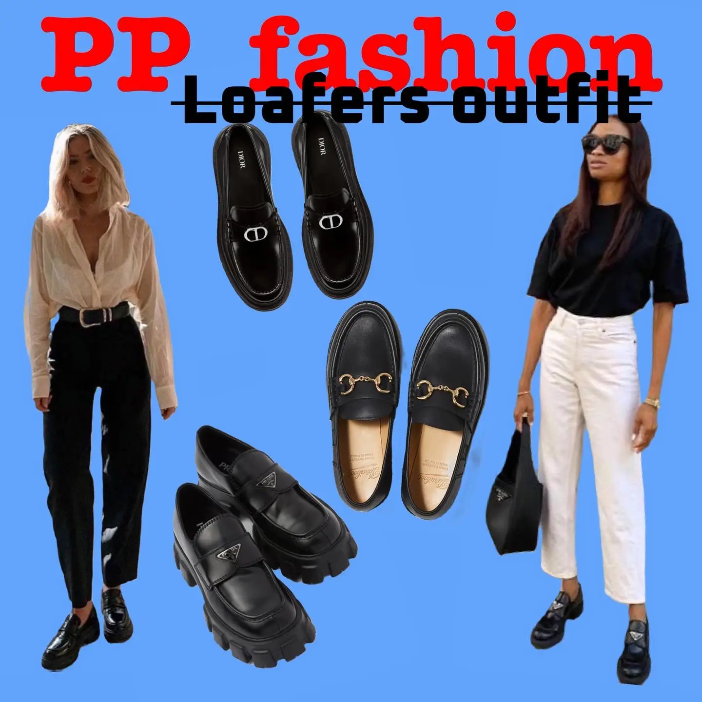 💙海外girlのローファーコーデ💙 | 海外ファッション🌎🤍が投稿した  