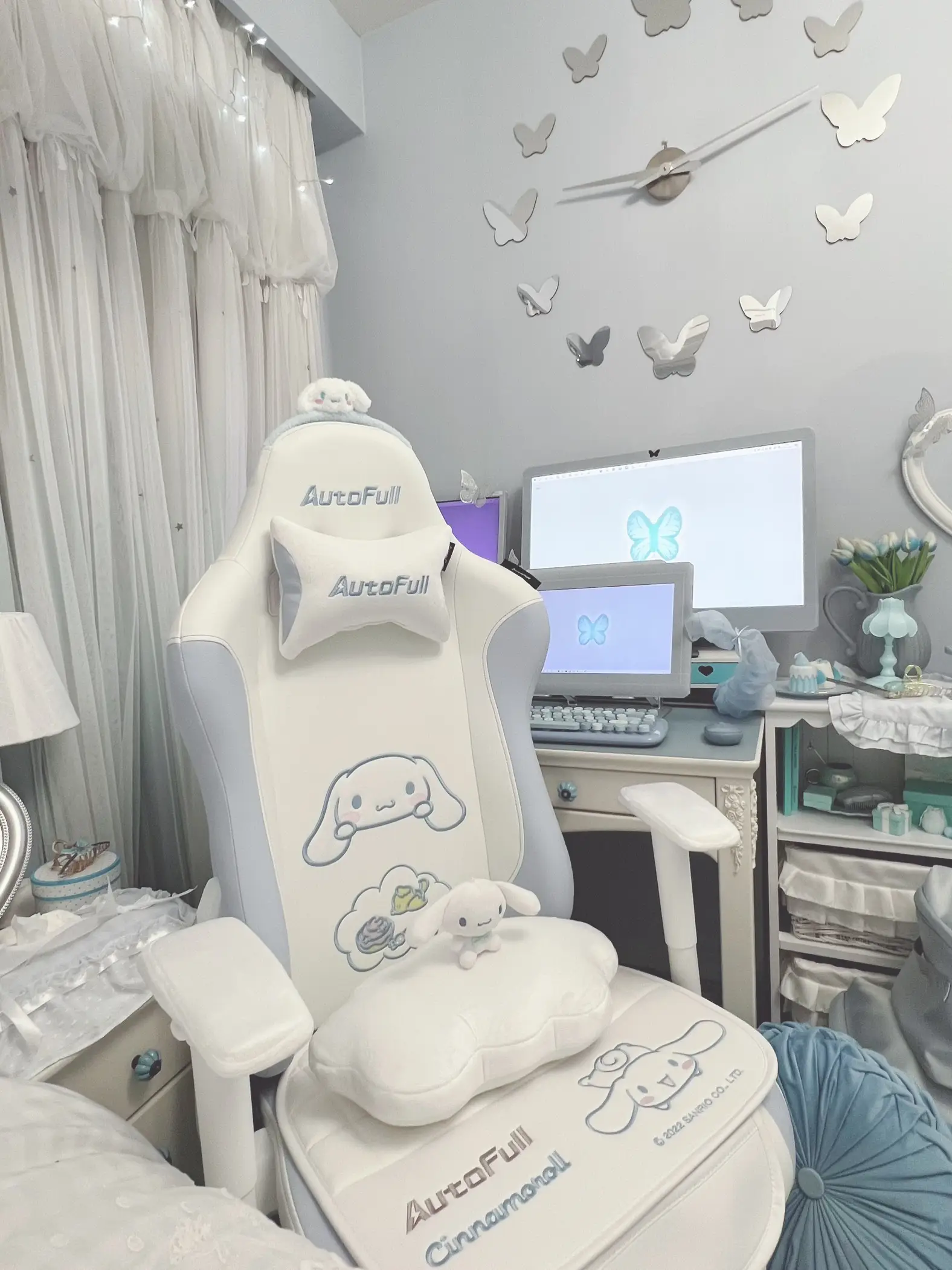 シナモロールのゲーミングチェア💺☁️💠 | みよしの🐘  が投稿した