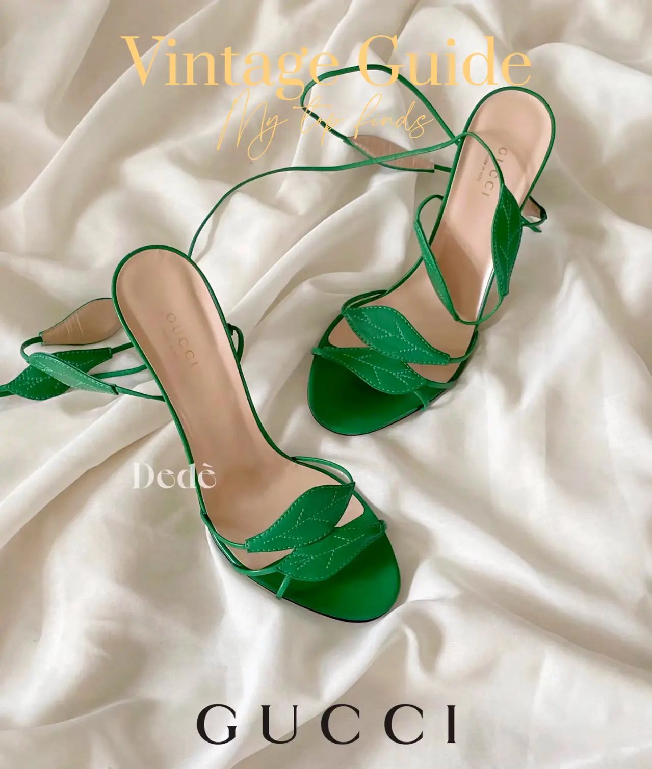 Gucci heels outlet green