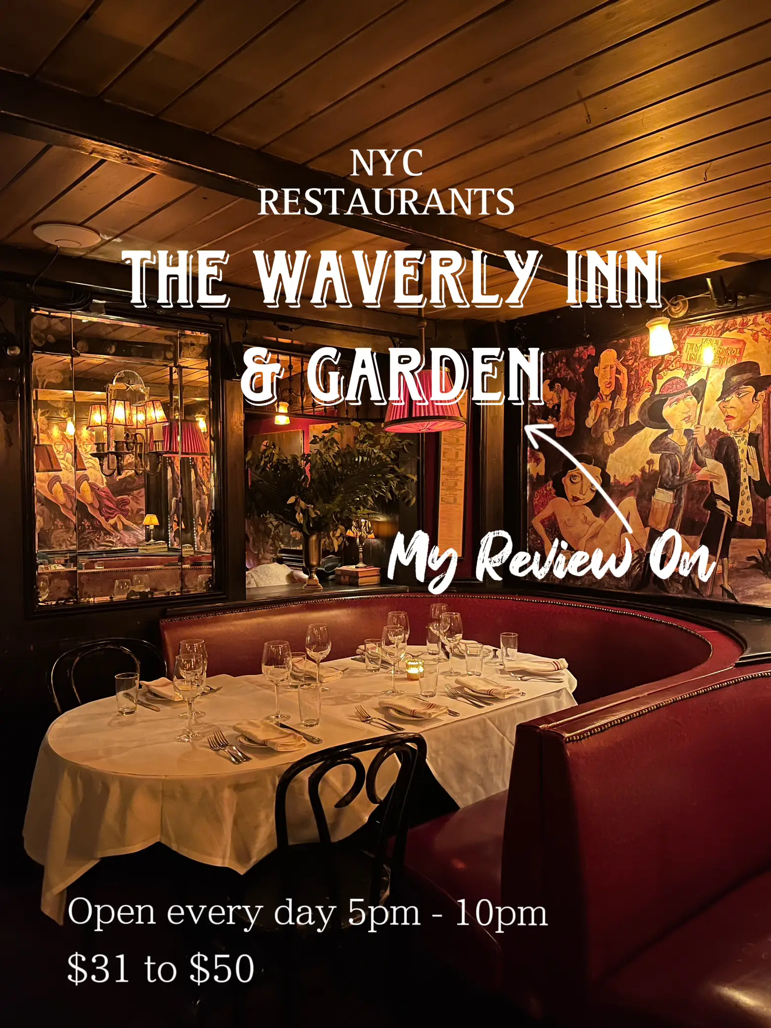 NYC RESTAURANTS: THE WAVERLY INN & GARDEN | Gallery posted by Emma S ...