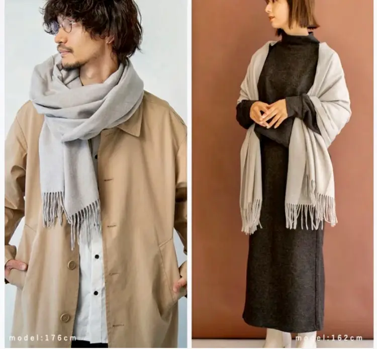 高品質☆ミンクカシミヤ着心地抜群☆ あたたか*ぬくもり柔らかニ枚見せカジュアル 高品質☆ミンクカシミヤ着心地抜群☆ あたたか*ぬくもり柔らかニ