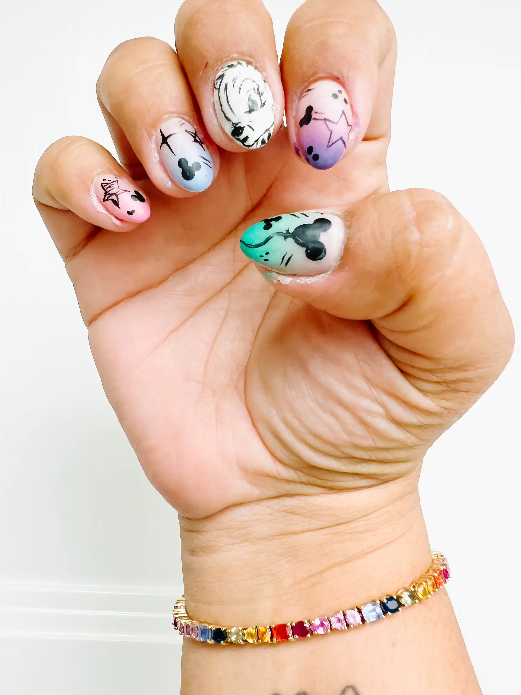 Kaws nails. Disneyland nails  Mickey nails, Disneyland nails, Nails