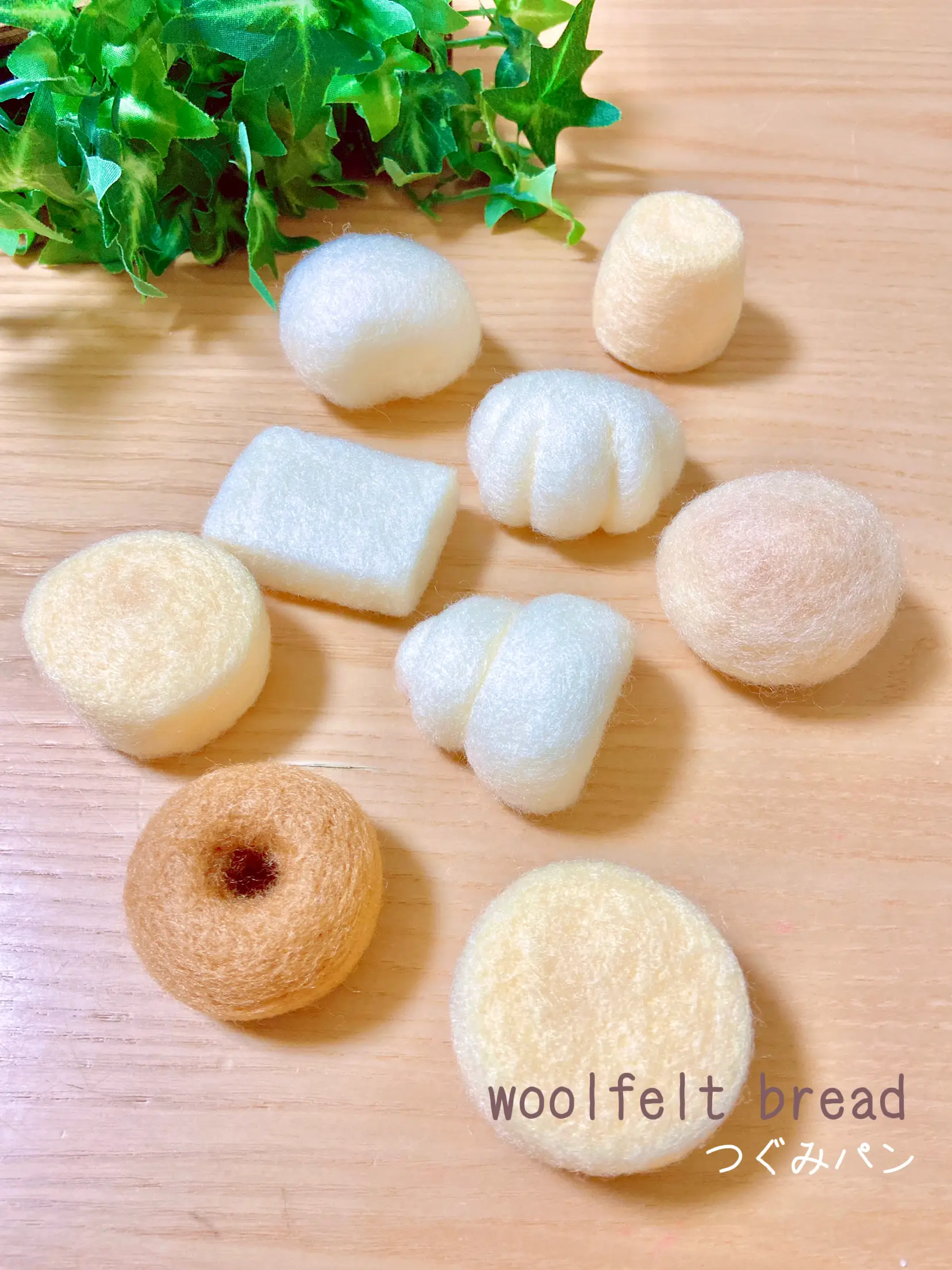 ハンドメイド♡ミニチュアパン屋さん♡パンダ型ハウス中♡cooking羊毛 