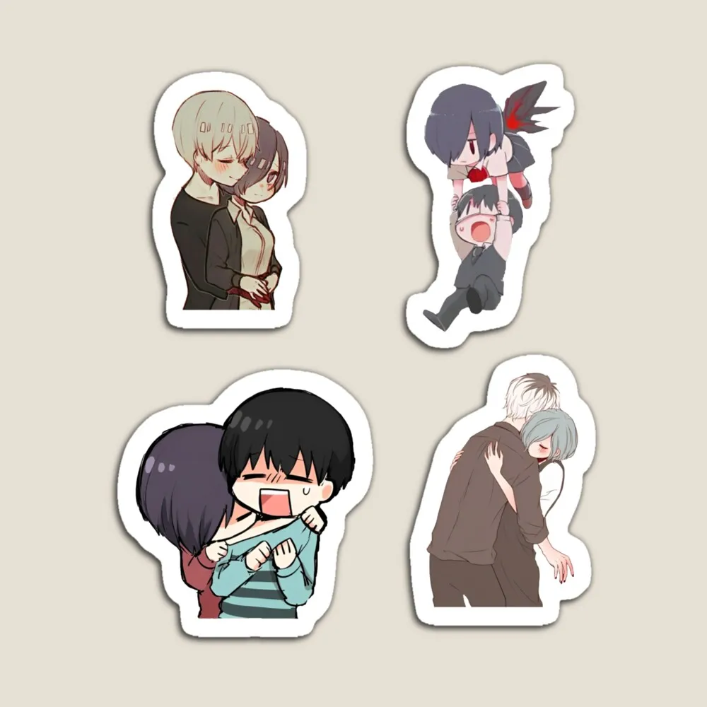 cute loving anime couple tokyo ghoul anime sticker | Gallery posted by  TOUKA ONIC HAN | Lemon8