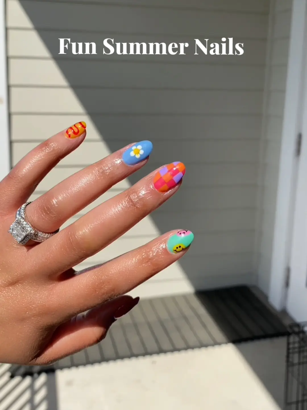 Fun colorful BIAB summer nails 🎨💗, Video published by CharniqG