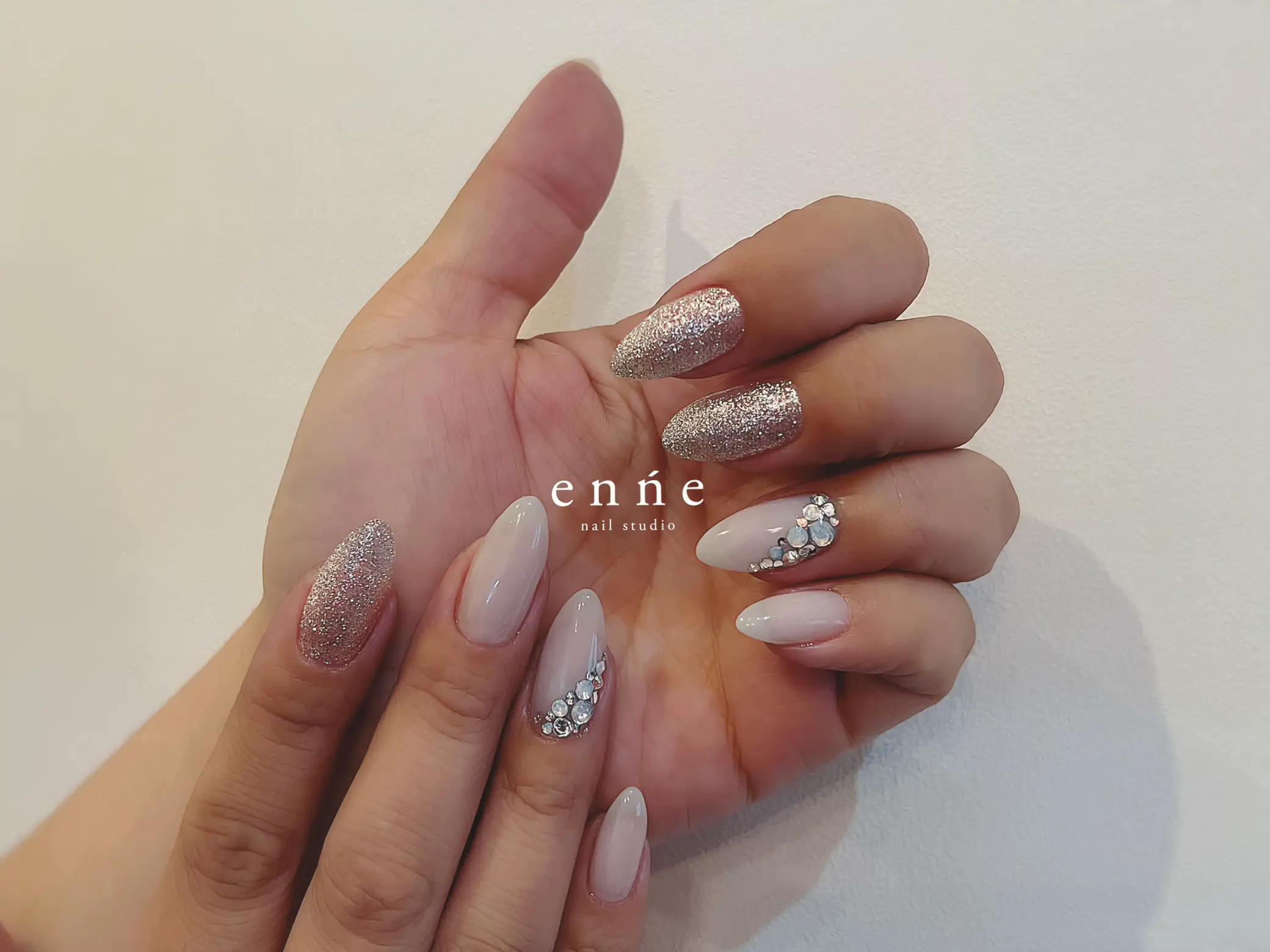 ネイルチップオーダー　ニュアンスシンプル大人清楚系キレイめミラーナチュラル ネイルチップオーダーニュアンスシンプル大人清楚系キレイめミラー