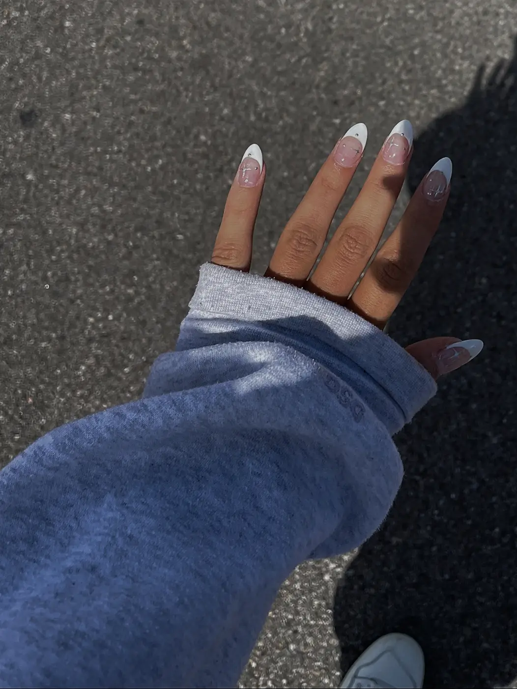 subtle silver nail inspo! | Gallery posted by Soph Mary | Lemon8