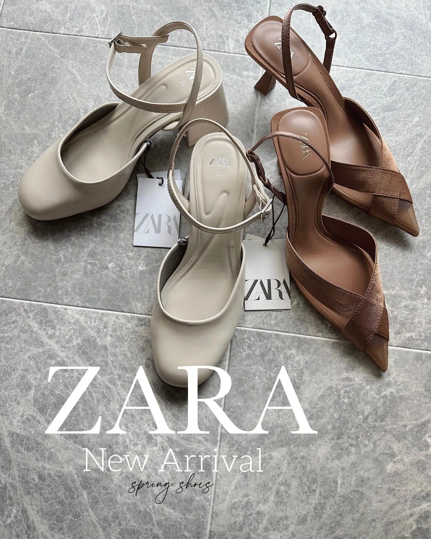 桜 印 ZARA Vカットミュール サンダル パンプス 美品