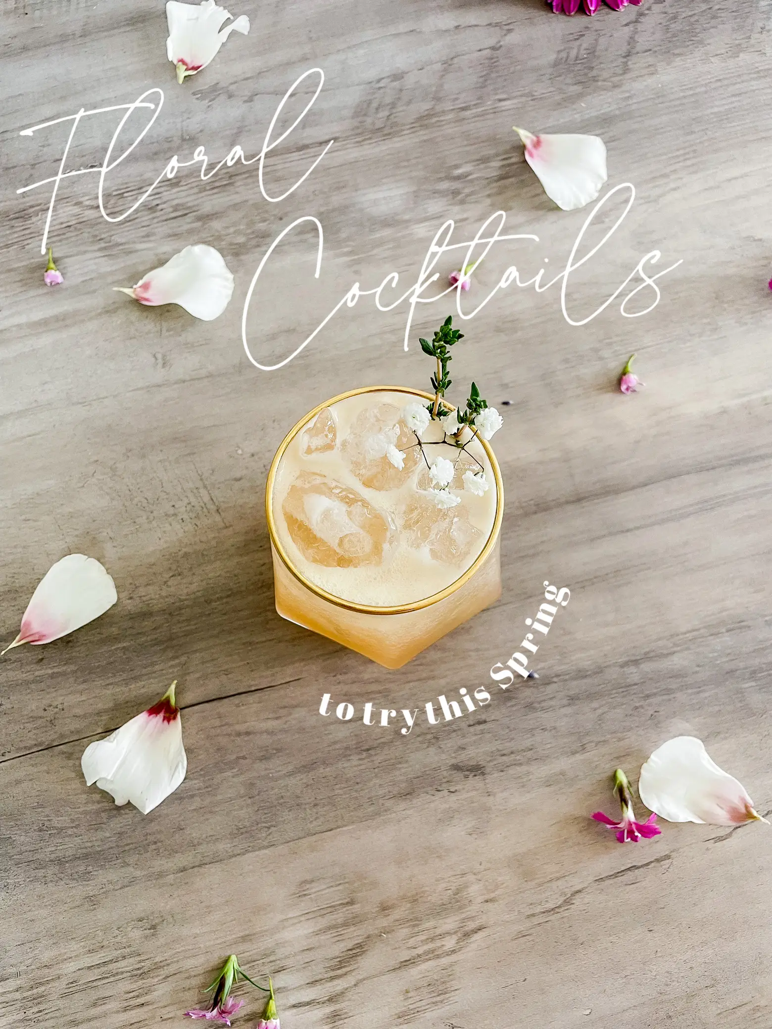 Pretty Floral Cocktails for Spring's images