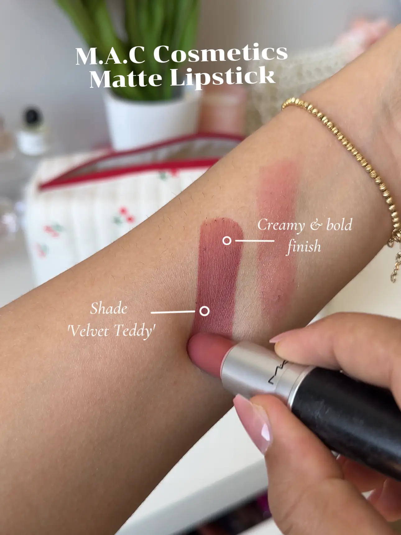 MAC matte lipstick in Velvet Teddy