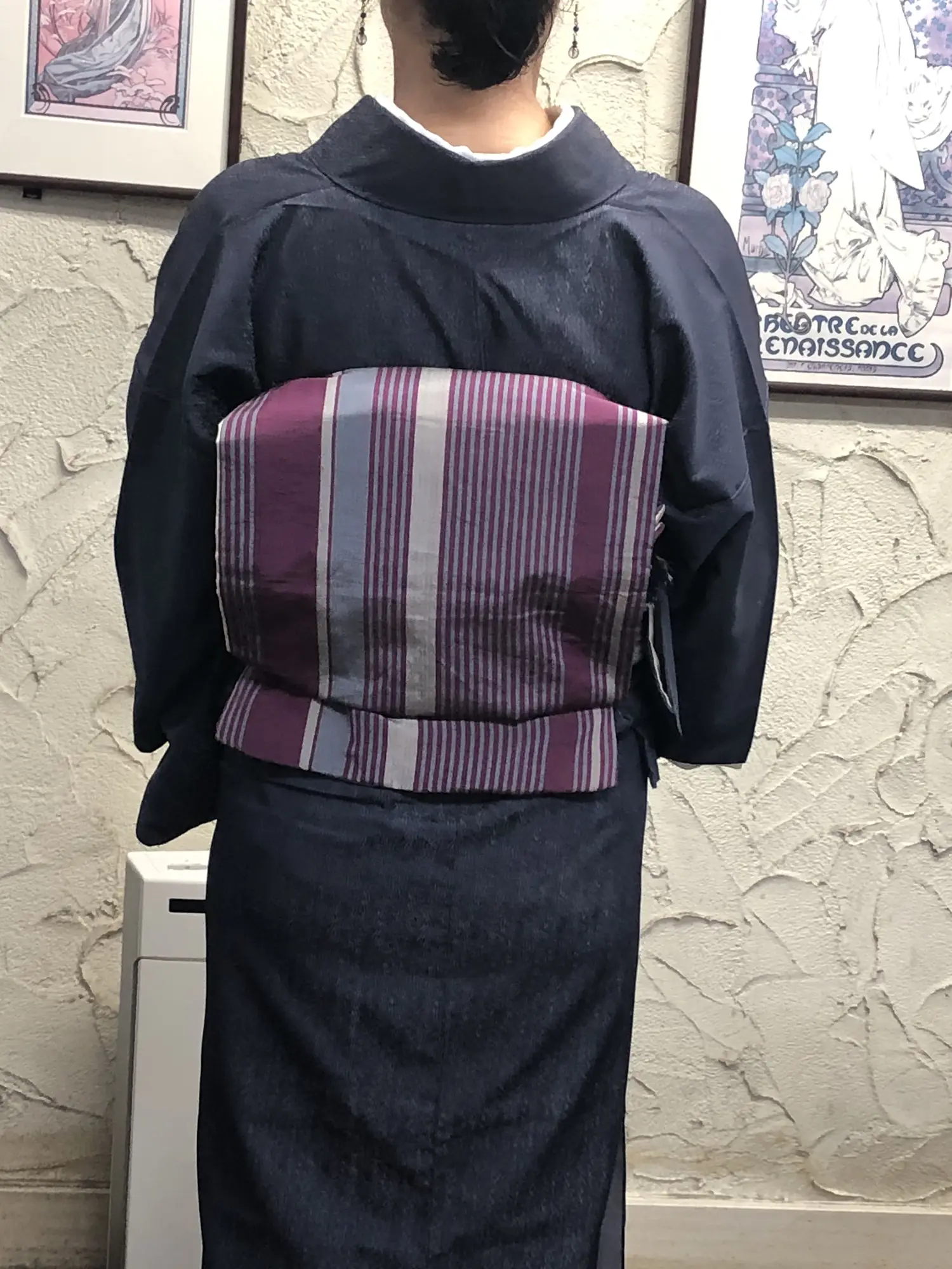 銘仙の着物👘を解いて帯にしました＾＾ | フーちゃん卓球が投稿した