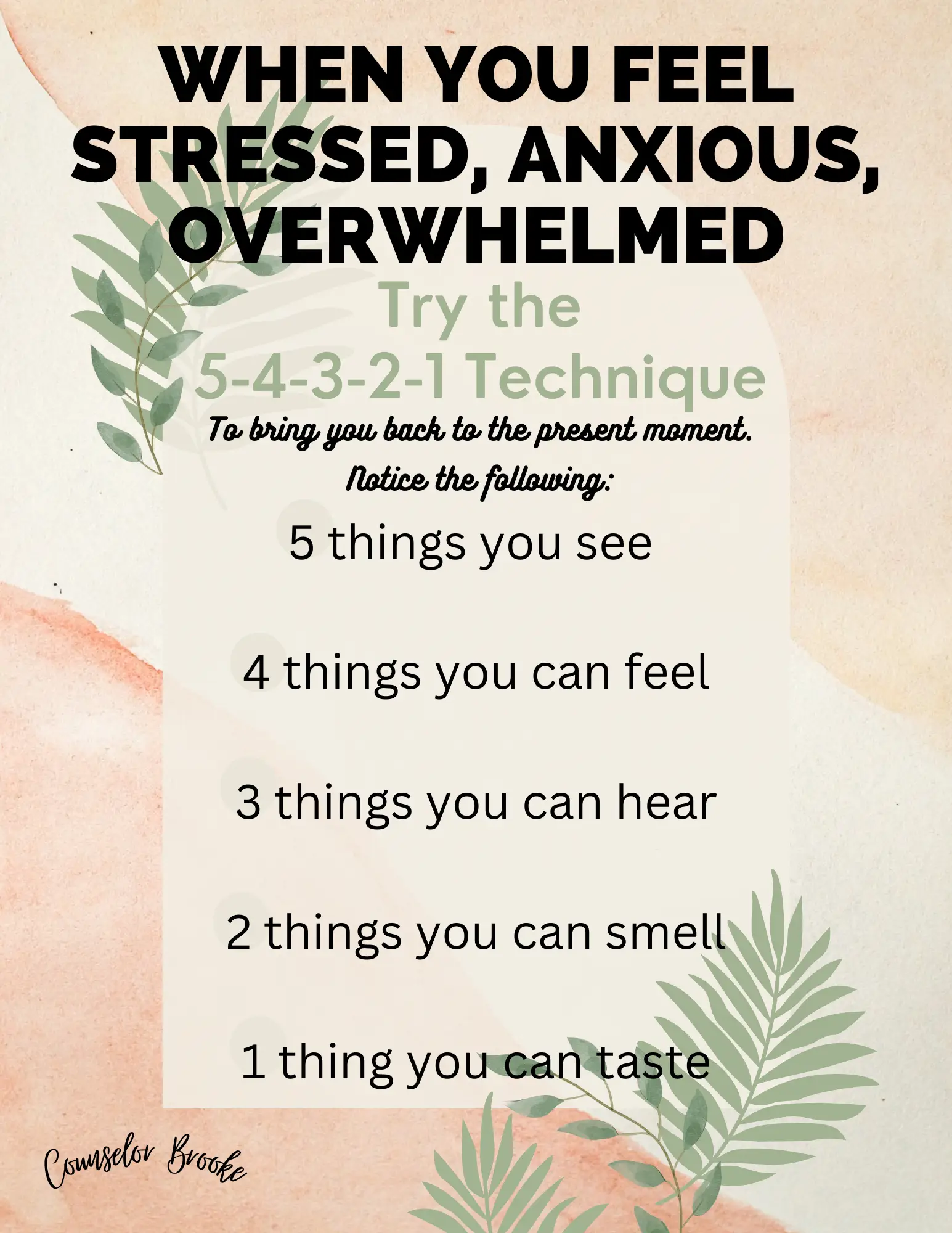 University of London - In today39s self-care Sunday we are focussing on the  5 4 3 2 1 grounding technique which helps combat anxiety by calming the  nervous system bringing you into