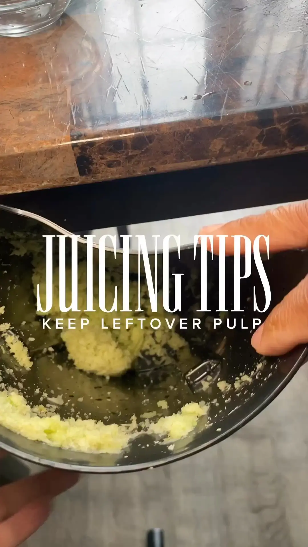 JUICING TIPS KEEP LEFTOVER PULP Video published by CHARMONTANALEE