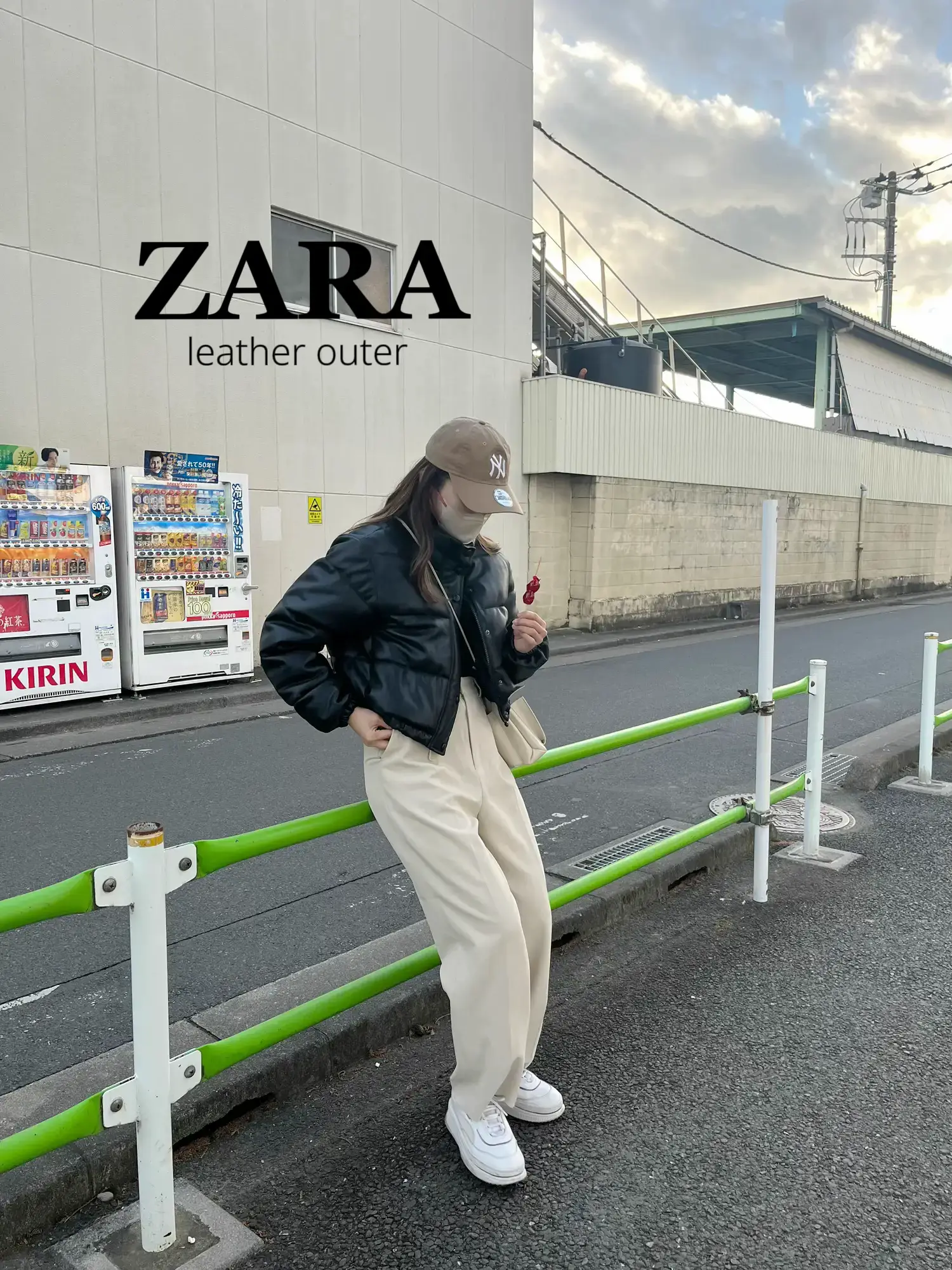 ZARA]ショート丈のレザーダウン‪‪ | HIKARU.が投稿したフォトブック‬‬