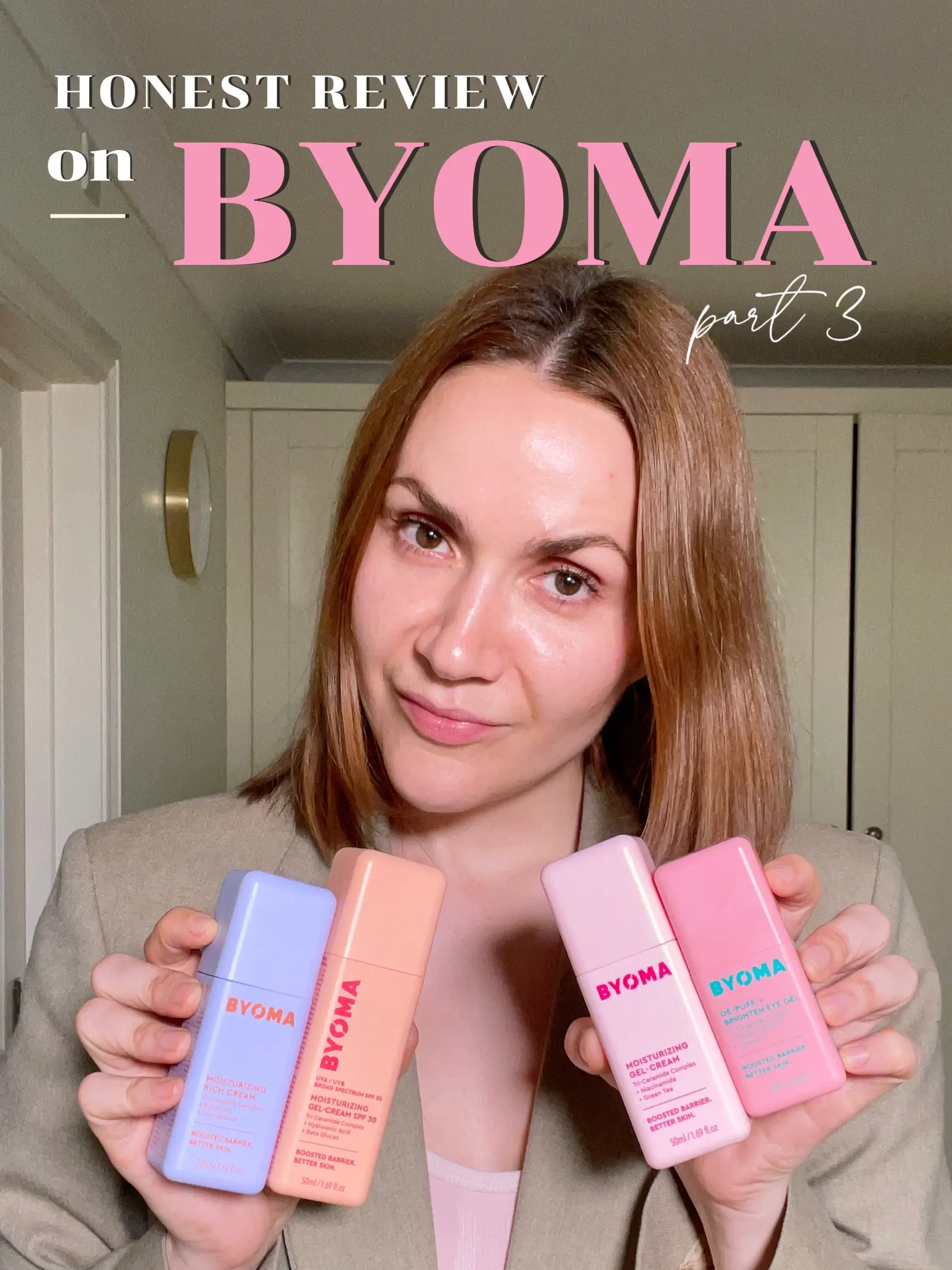 Introducing BYOMA's brand new De-Puff + Brighten Eye Gel! ✨ Made