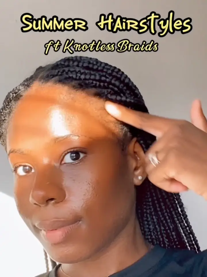 🦋6 ways to style Knotless Braids with beads tutorial ⭐️🍬 