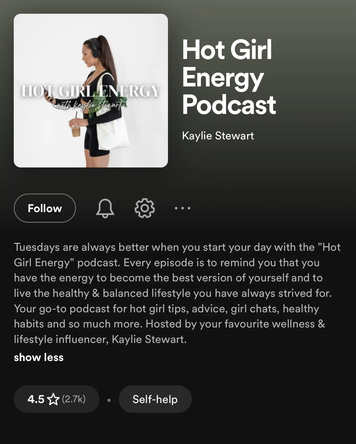  A podcast cover with a woman on it.