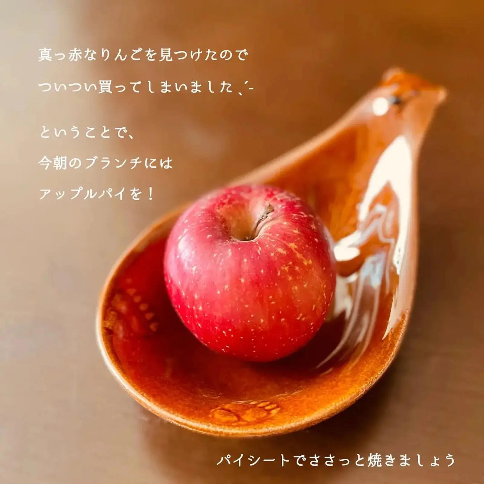 参照お皿 （✩リンゴ✩) 物々しい