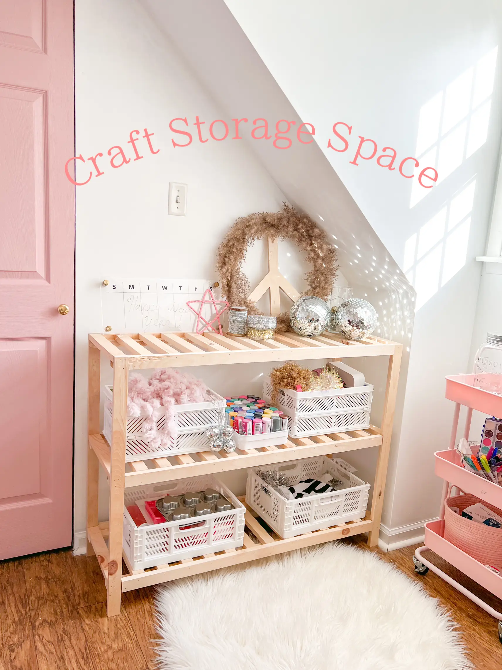 AFFORDABLE CRAFT ROOM STORAGE - Dollar Tree #craftroomorganization