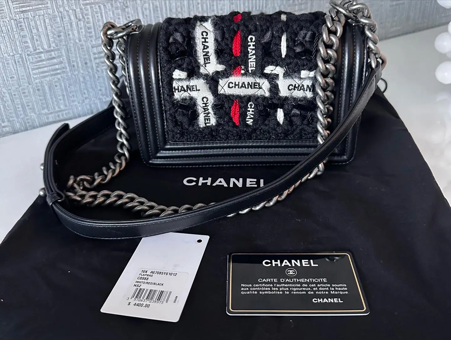 Pre-owned Chanel Medium Classic Double Flap Bag Black Velvet Ruthenium  Hardware