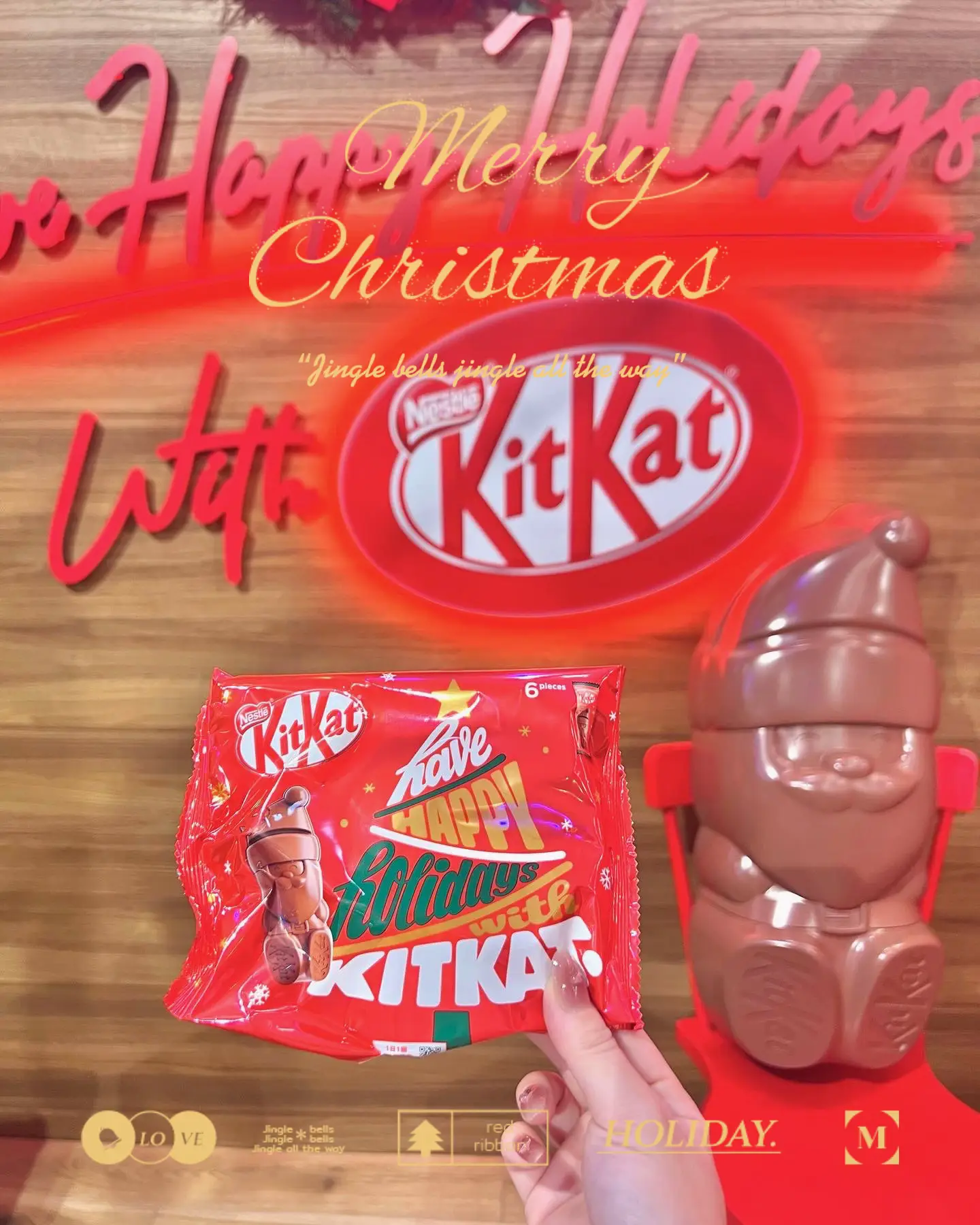 You can now get the Holiday Santa KitKat in Japan this Christmas