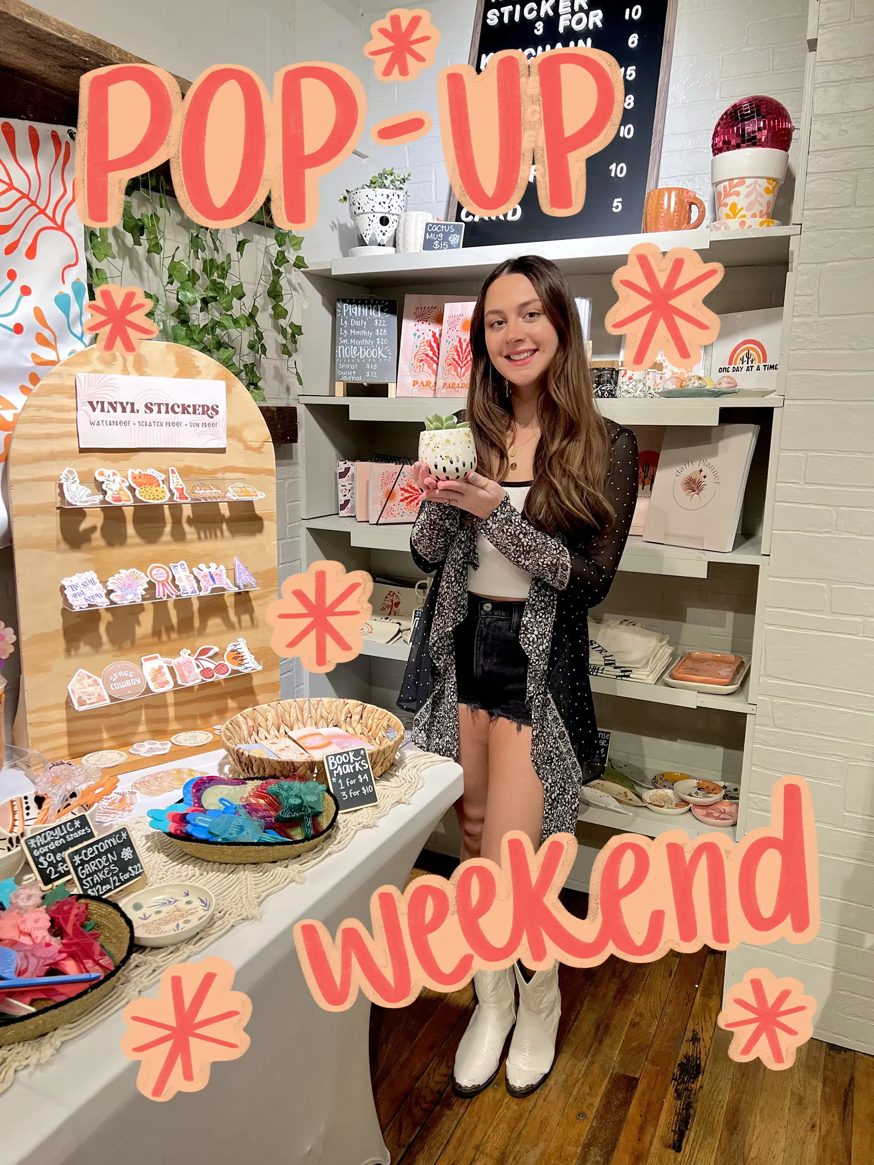 pop-up weekend!!! 💐💕🤞🏼🛍🪴✨'s images
