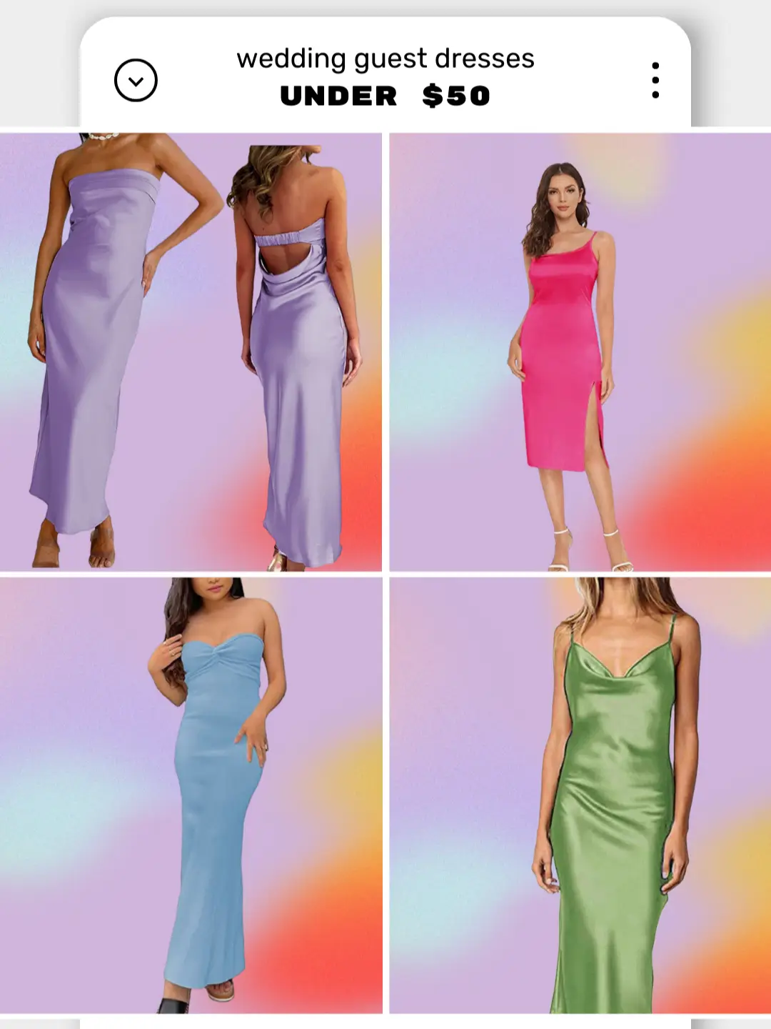 Bridesmaid dresses hot sale under $50