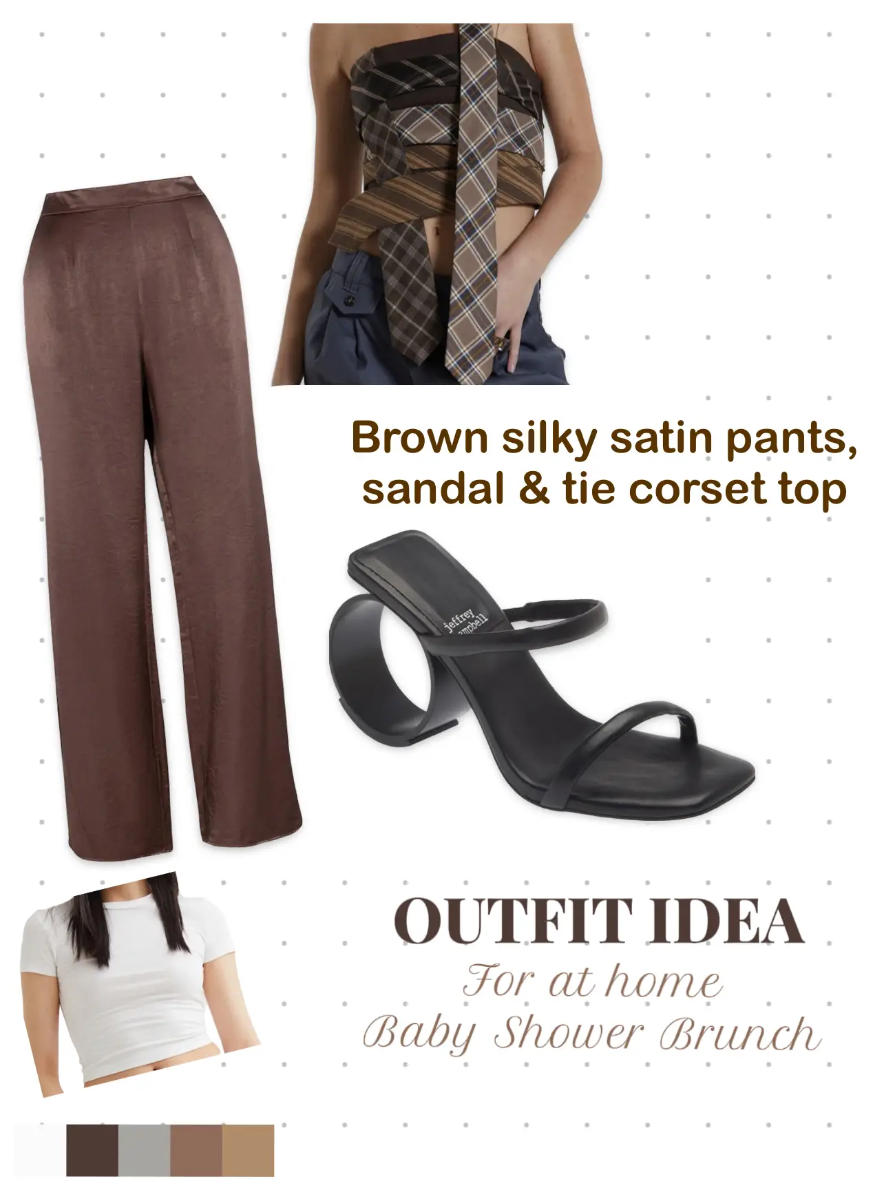 Satin Cargo Pants Outfit Ideas