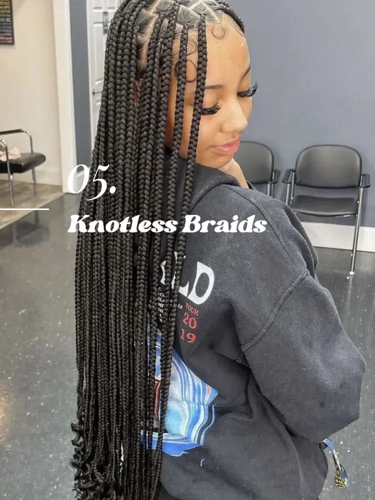 Knotless Bob braids 🔥💙 #knotlessbraids . . Hairstylist
