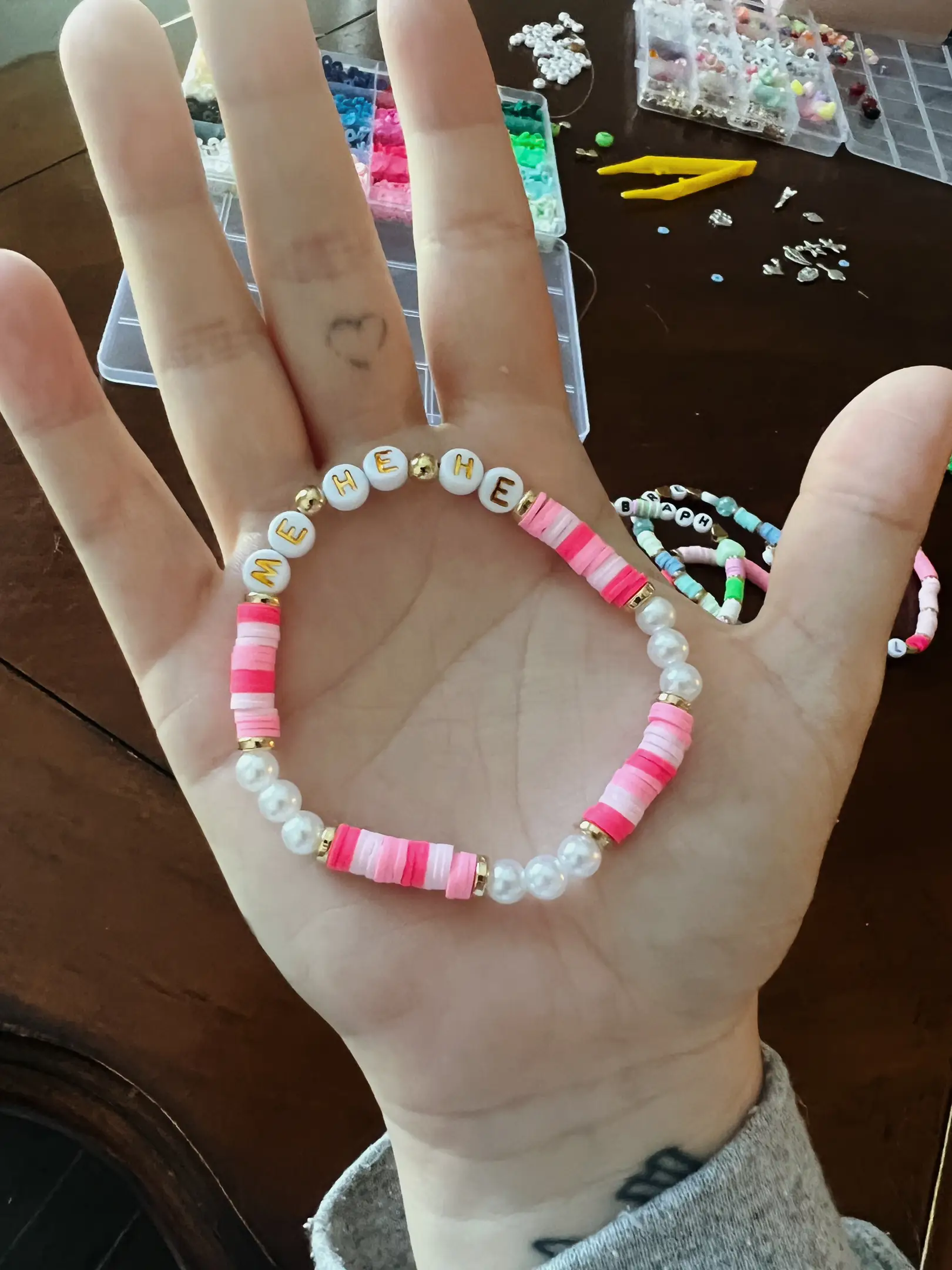 Teens Bracelets, Happy Face Bracelets, Clay Beads Bracelets, Adjustable Bracelet, Friend Bracelets.