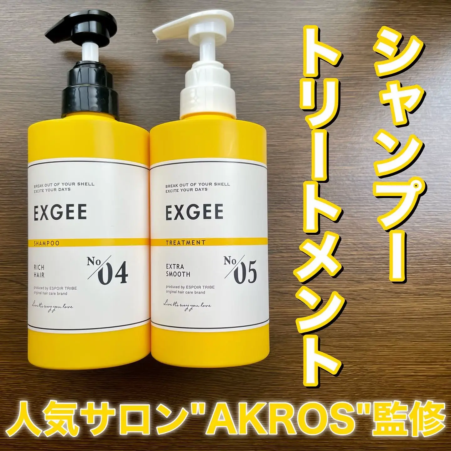 人気サロン「AKROS - アクロス -」品質監修 EXGEE シャンプー