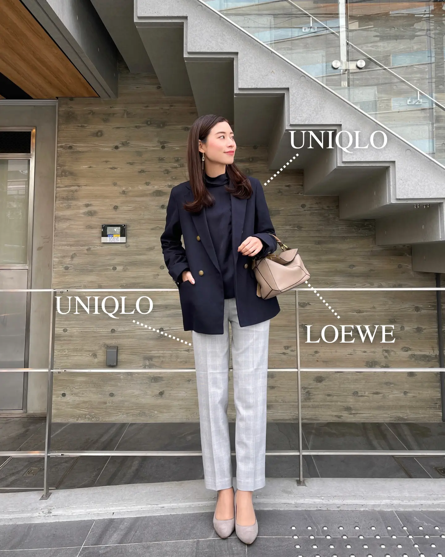 UNIQLOの美脚パンツ  オフィスカジュアルコーデ | 𝐓𝐚𝐤𝐚𝐤𝐨｜160cm