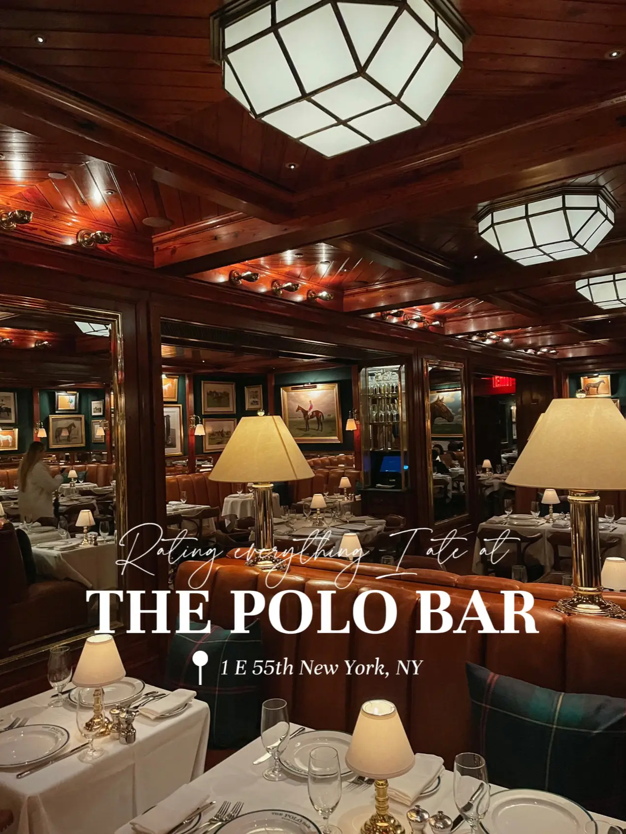 Ralph Lauren - An early glimpse inside #ThePoloBar in NYC. The restaurant  and bar are inspired by classic New York establishments and RL's love of  gathering around the table with family and