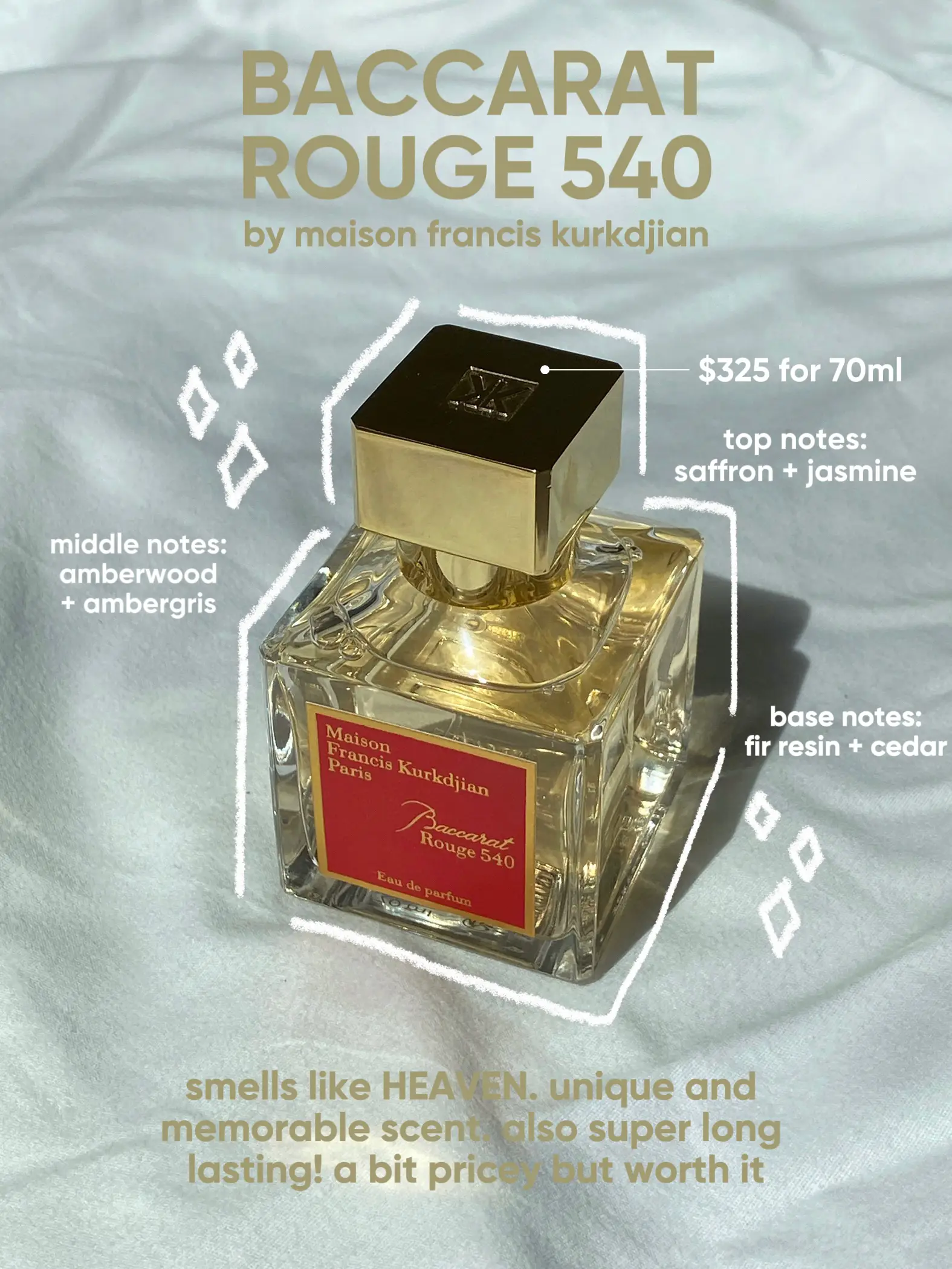 Fake vs Real Baccarat Rouge 540 Francis Kurkdjian Perfume 70 ML